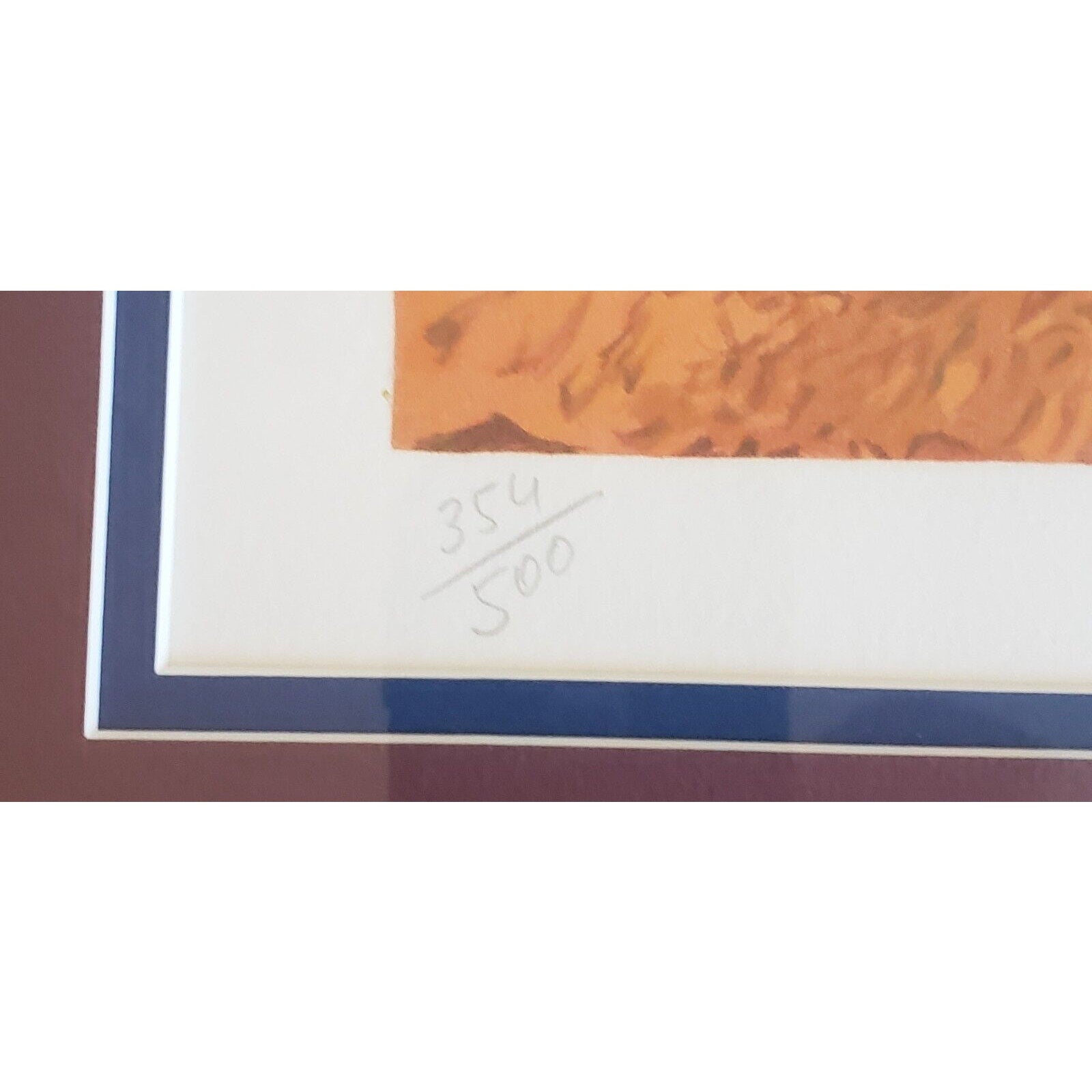 Guy Buffet Signed Wine Tasting Ltd Ed Print 354/500 Framed 26.5" x 43.5"
