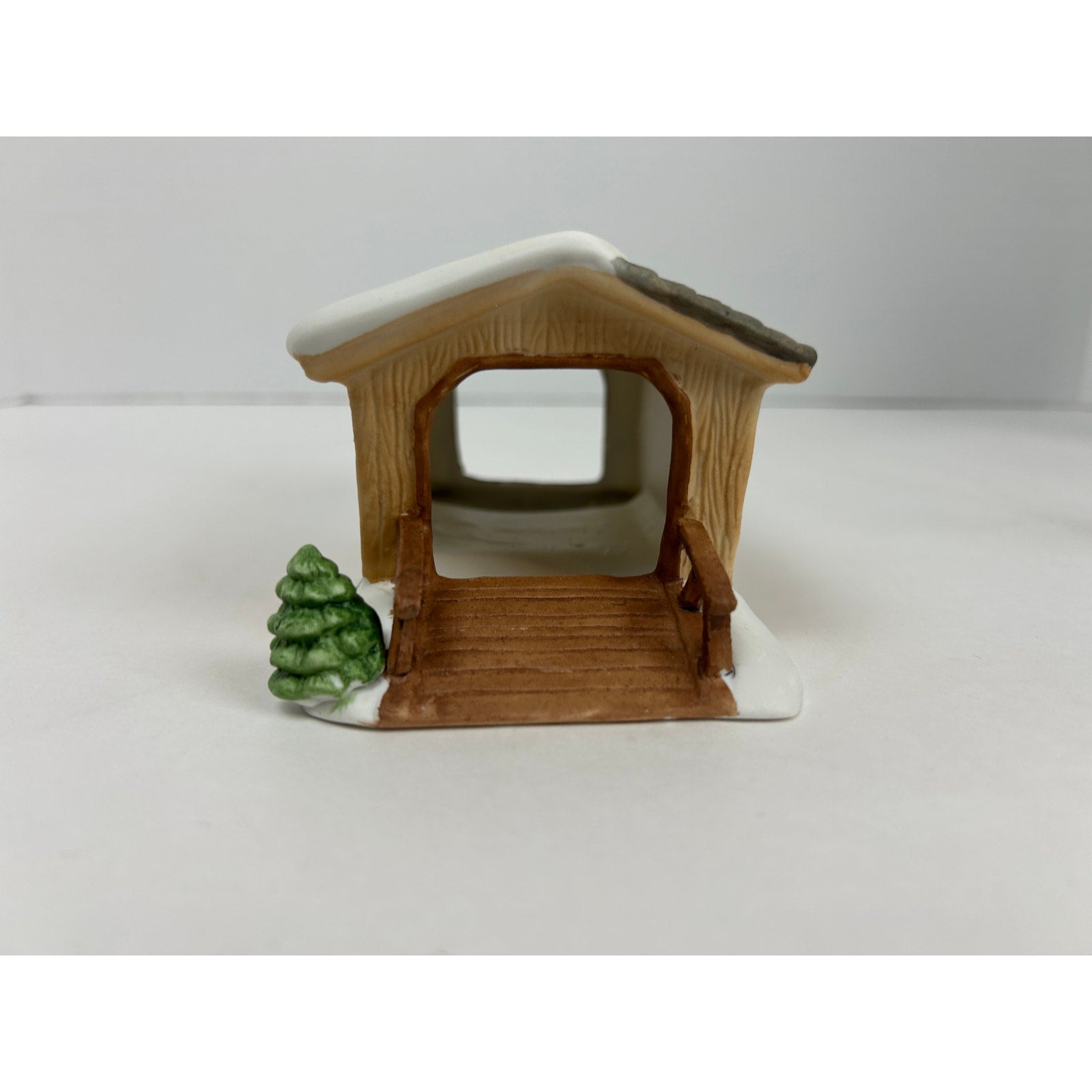 Department 56 One Horse Open Sleigh Covered Wooden Bridge Minuteman lot