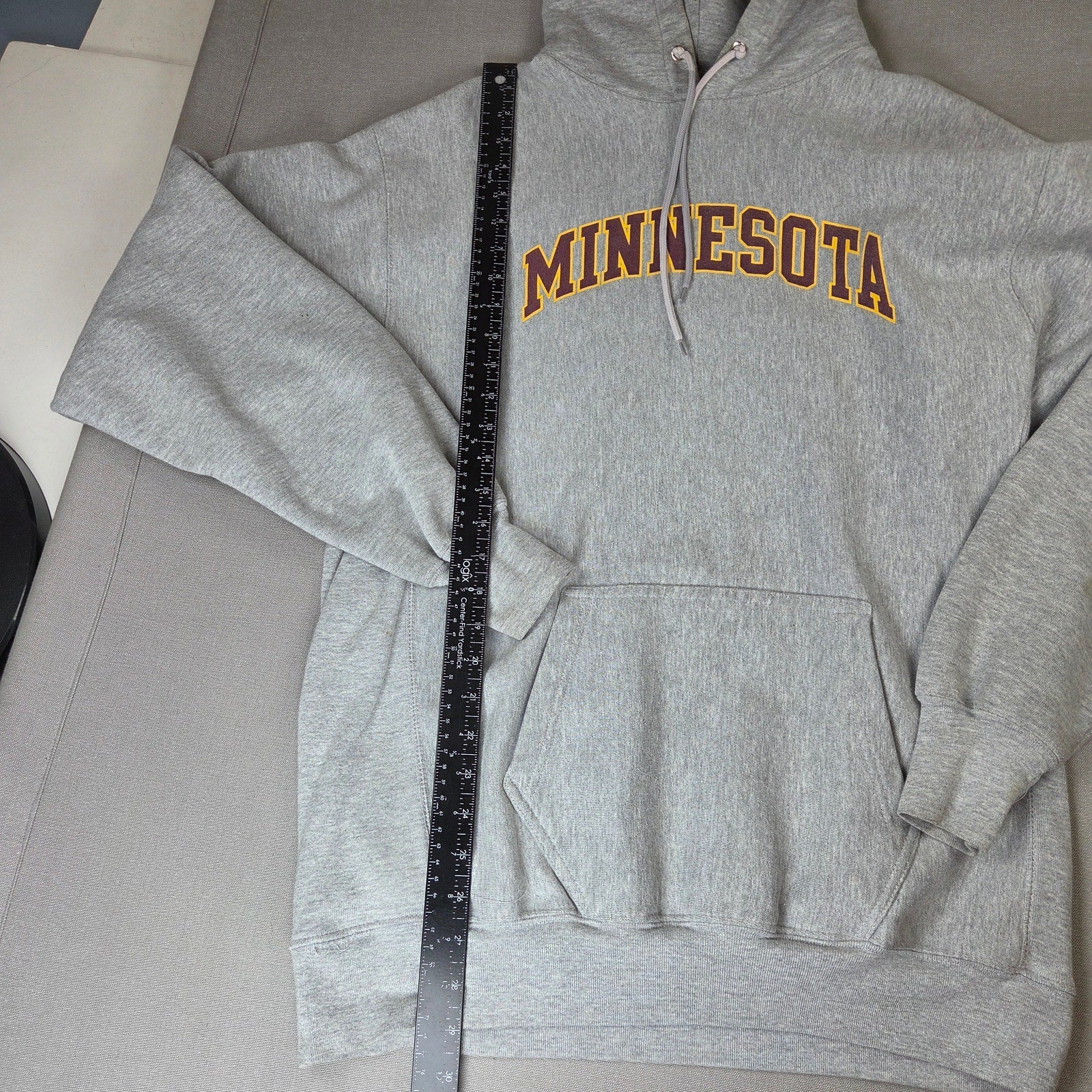 Steve & Barry's Minnesota Golden Gophers Hoodie Mens L Gray Pullover NCAA