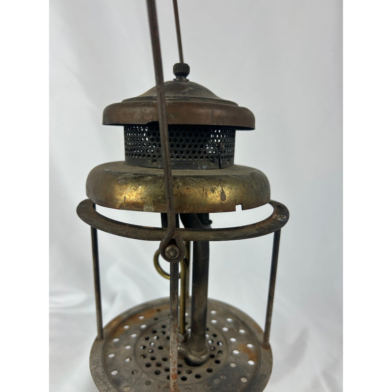 Vintage Coleman The Air-O-Lantern QL Gas Lantern Nickel Fount No Globe Untested