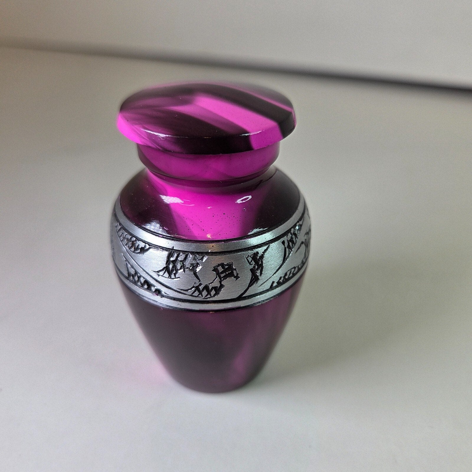 Purple Mist Small Cremation Keepsake, Urn for Ashes 2.75"