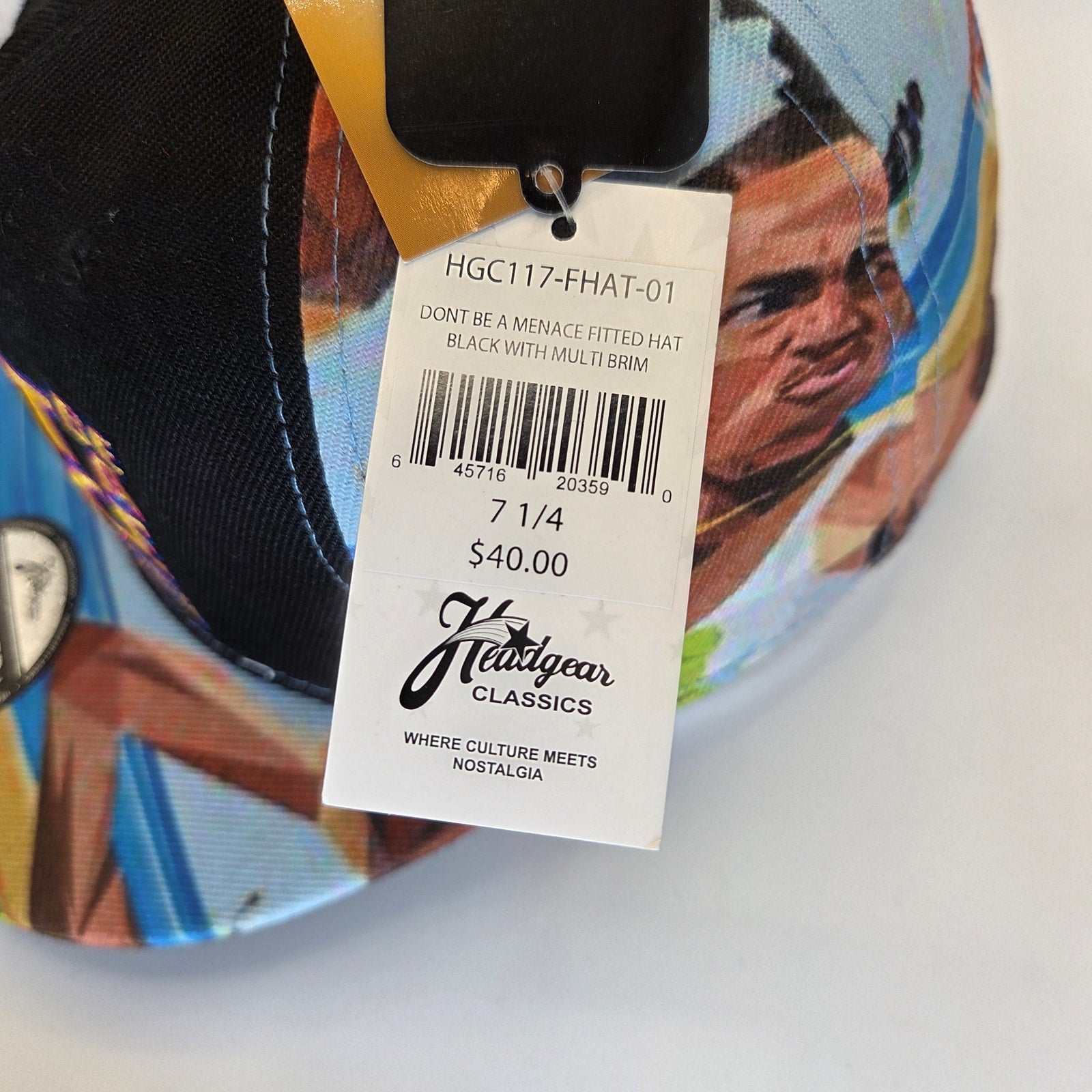 Headgear Classics Dont Be A Menace Loc Dog Fitted Hat 7 1/4 HGC NWT Cap