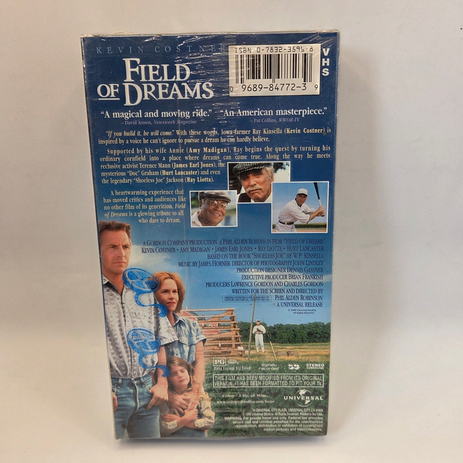 Field of Dreams VHS Sealed Universal Special Edition Kevin Costner 1999
