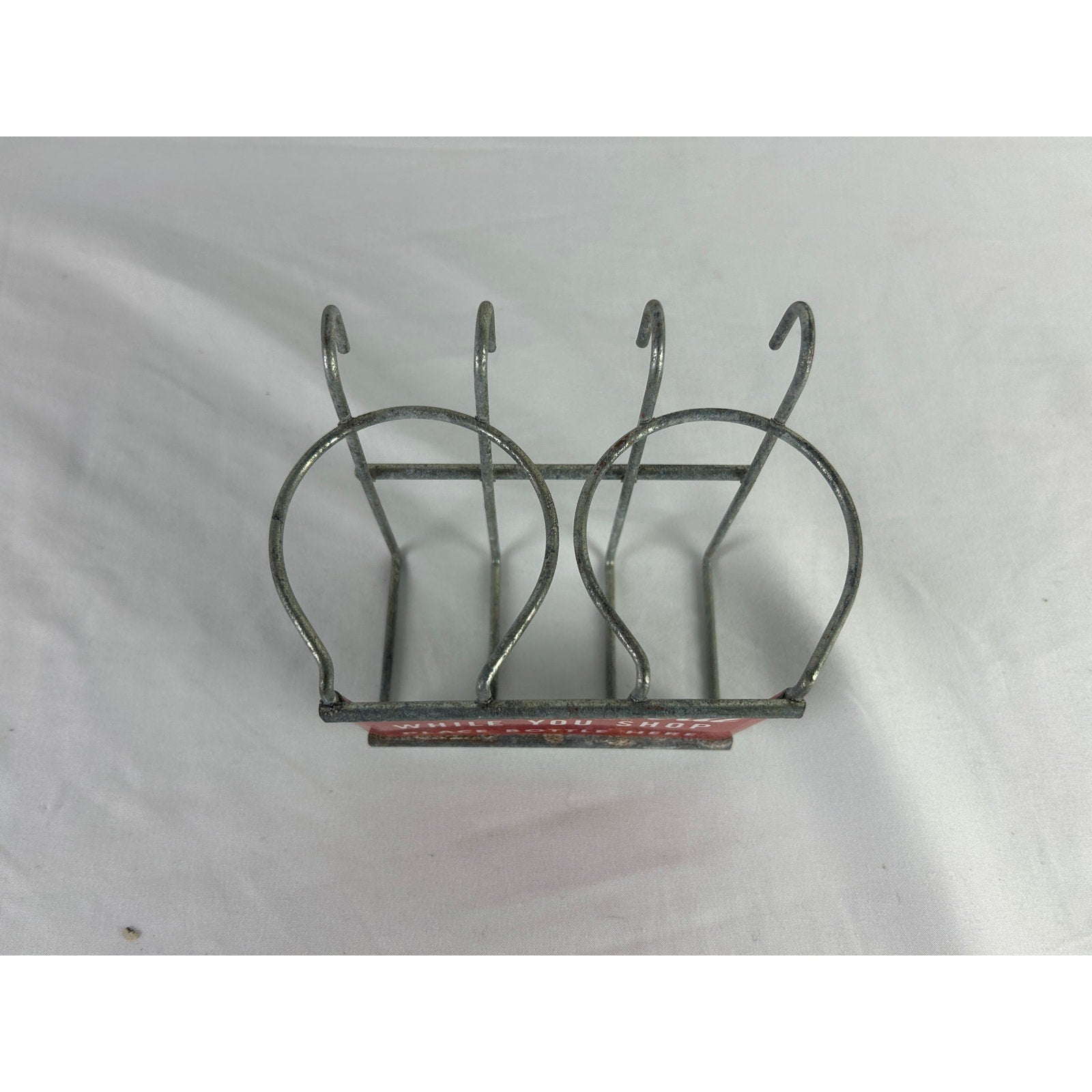 Rare Vintage Coca Cola While You Shop Counter Store Bottle Holder