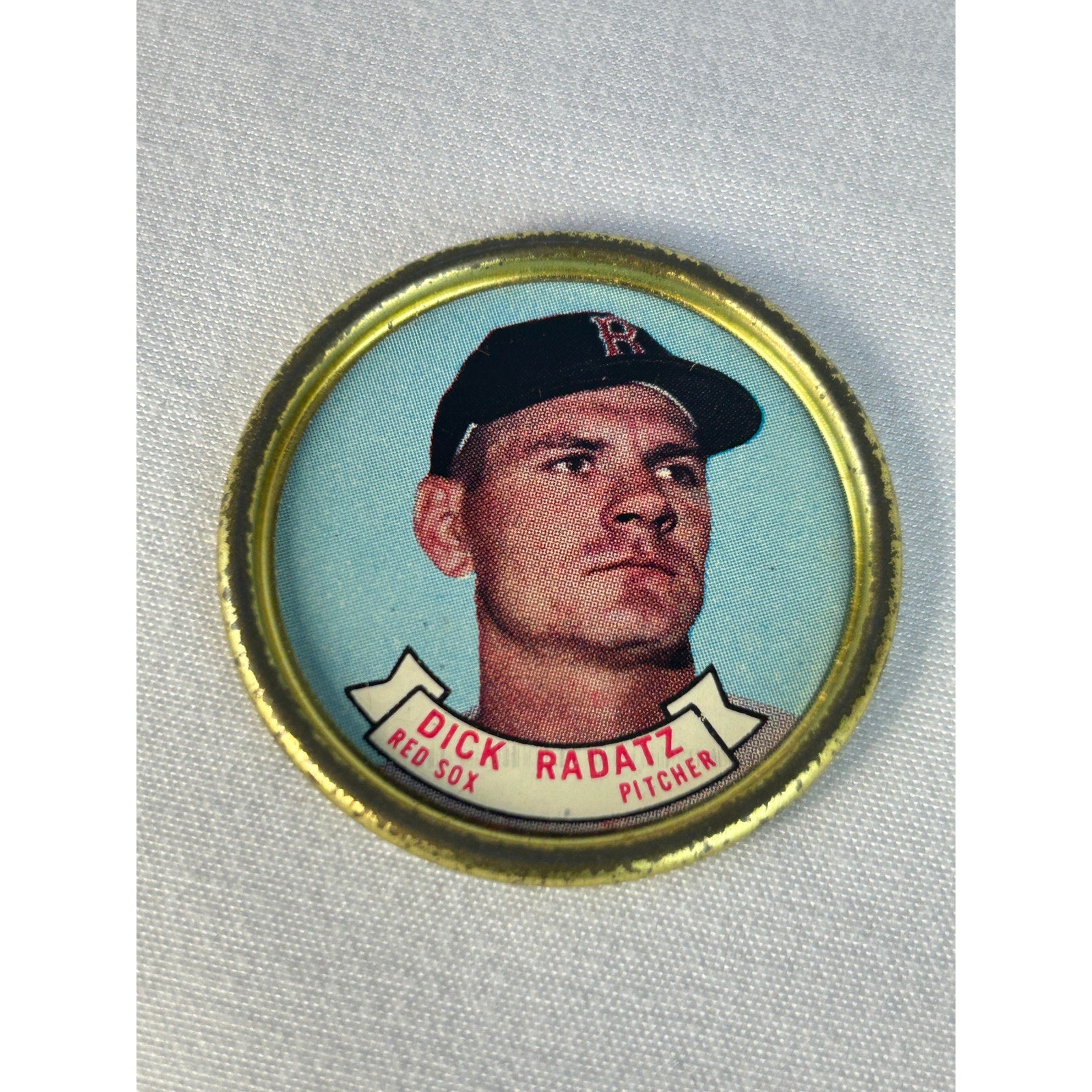1964 Topps Red Sox Metal Baseball Coins Dick Radatz Bill Monbouquette
