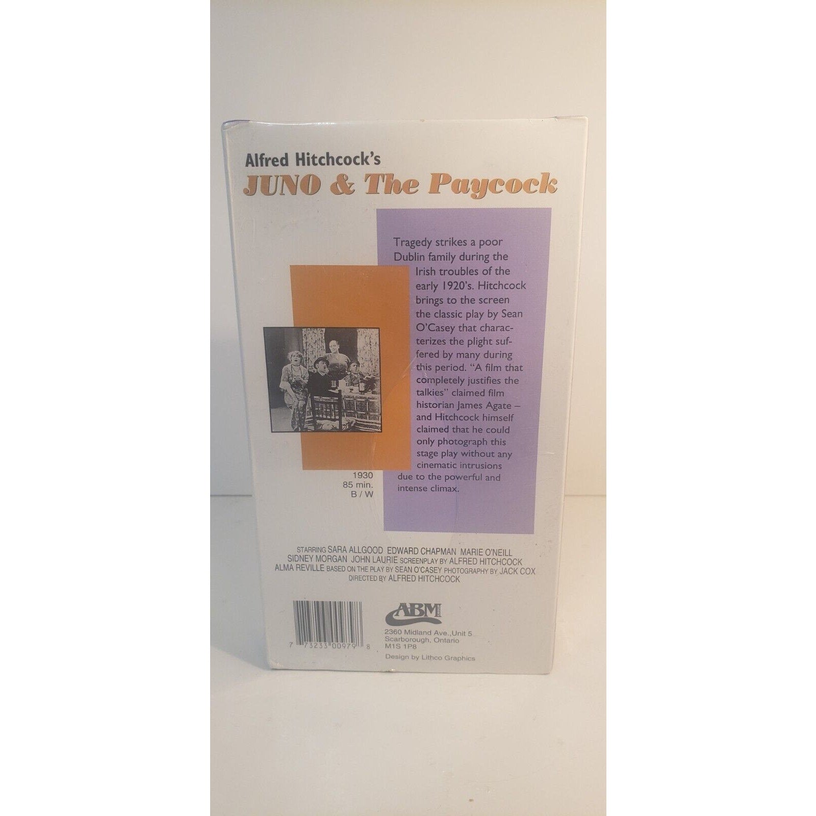 Alfred Hitchcock Juno & The Paycock VHS New Sealed