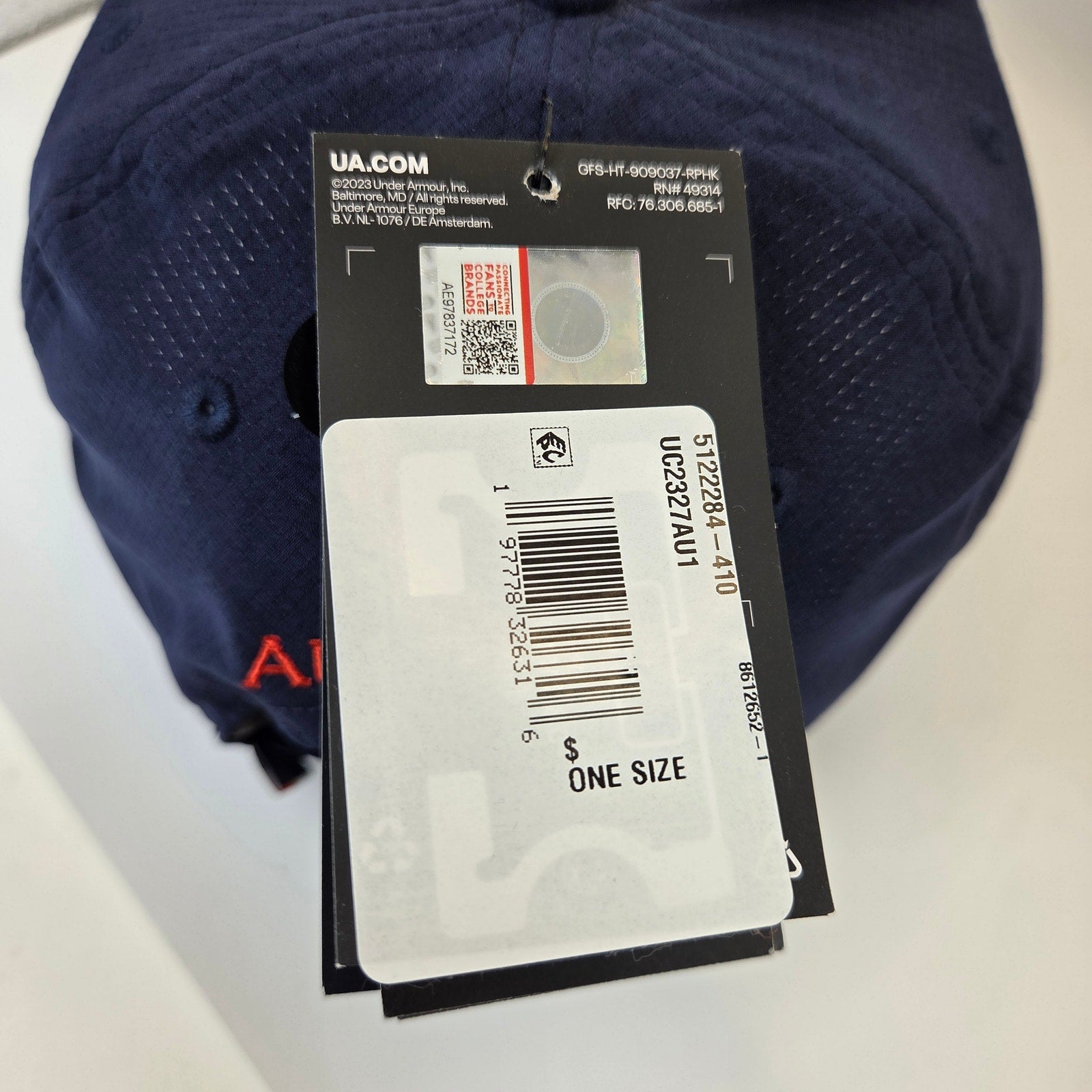 Under Armour Auburn Tigers Iso-Chill UPF 30 Adjustable Hat NWT OSFA
