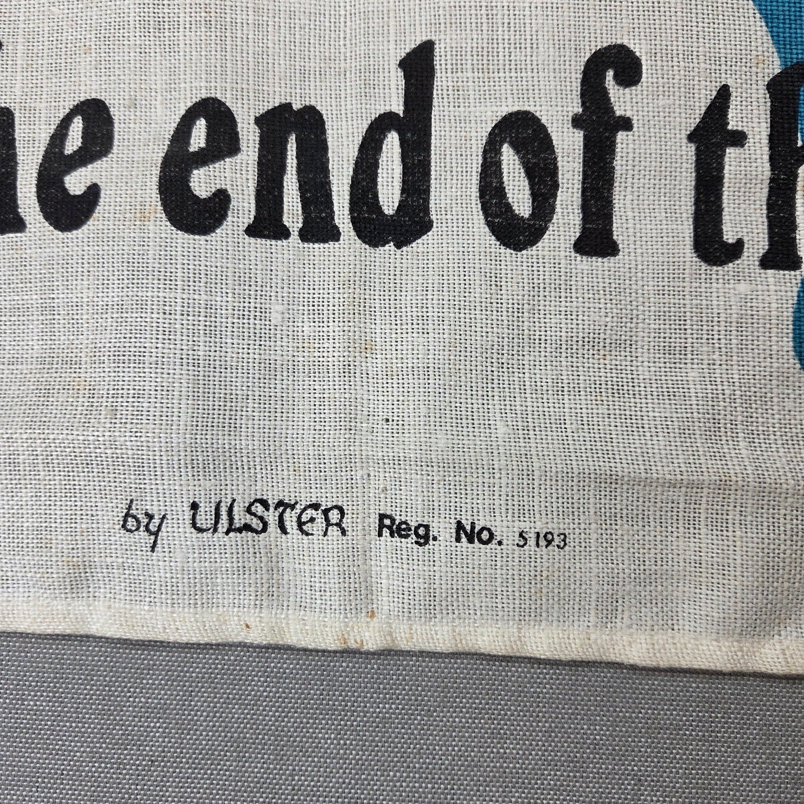 Ulster Irish Linen Baseball Explained Foreign Visitor Tea Towel Ireland Vintage