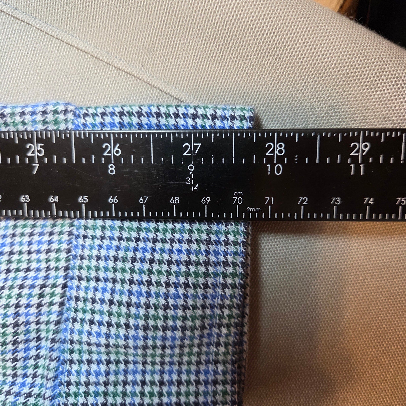 LL Bean XXXL Tall Traditional Fit Cotton Button Down Shirt Blue Check