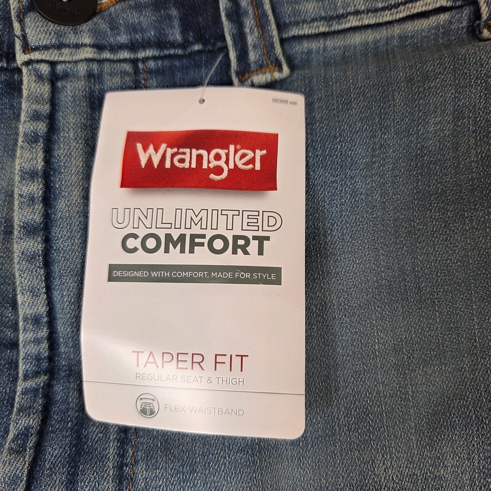 Wrangler Unlimited Comfort Taper Fit Flex Jeans Lot 2 Pair Mens 46x30 NWT