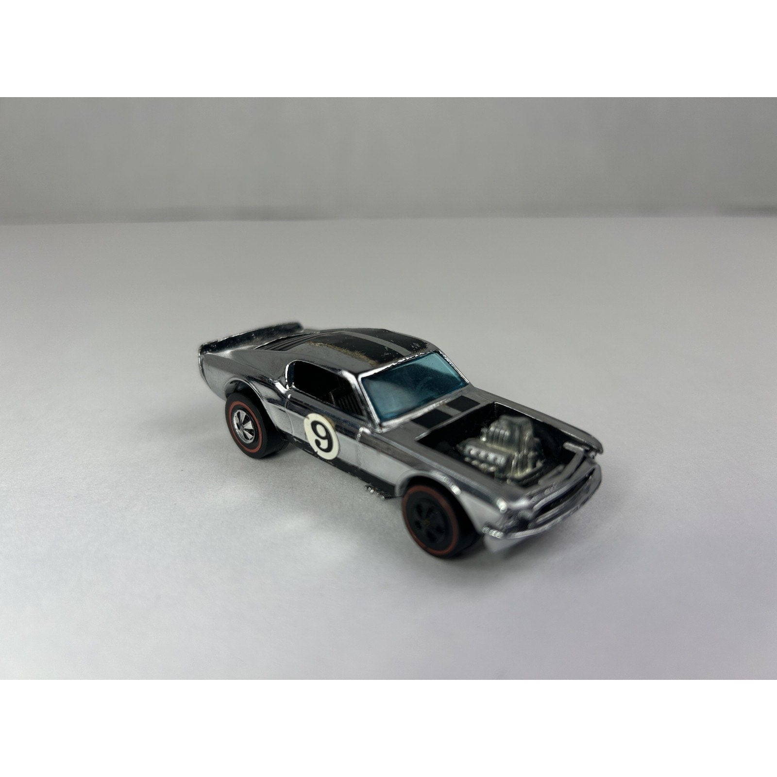 Vintage Hot Wheels Mustang Boss Hoss Redline Diecast Car 1969 Hong Kong