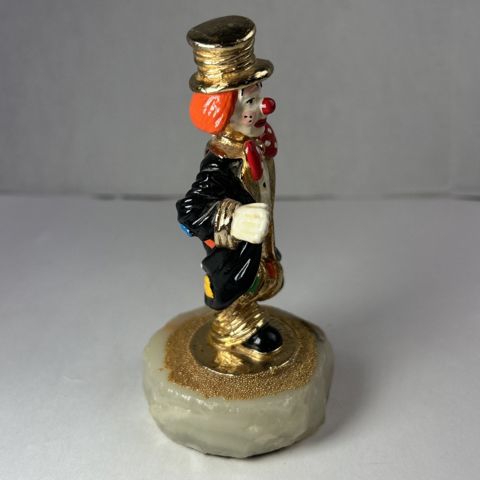 Ron Lee Clown Hobo Dancing In Top Hat Chip Off Old Block Sculpture 1994
