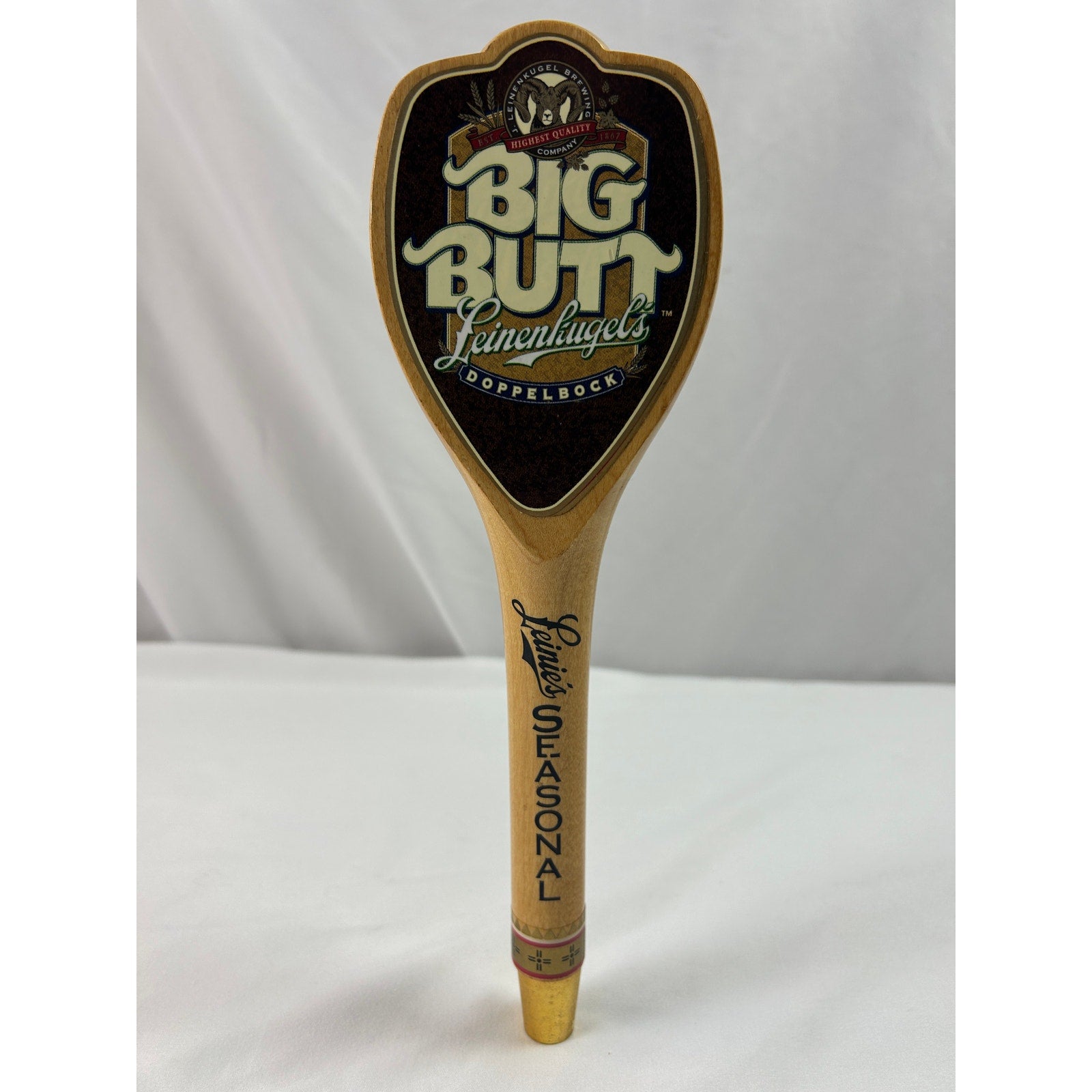 Leinenkugel's Big Butt Doppelbock Wood Beer Tap Handle Leinie's Seasonal