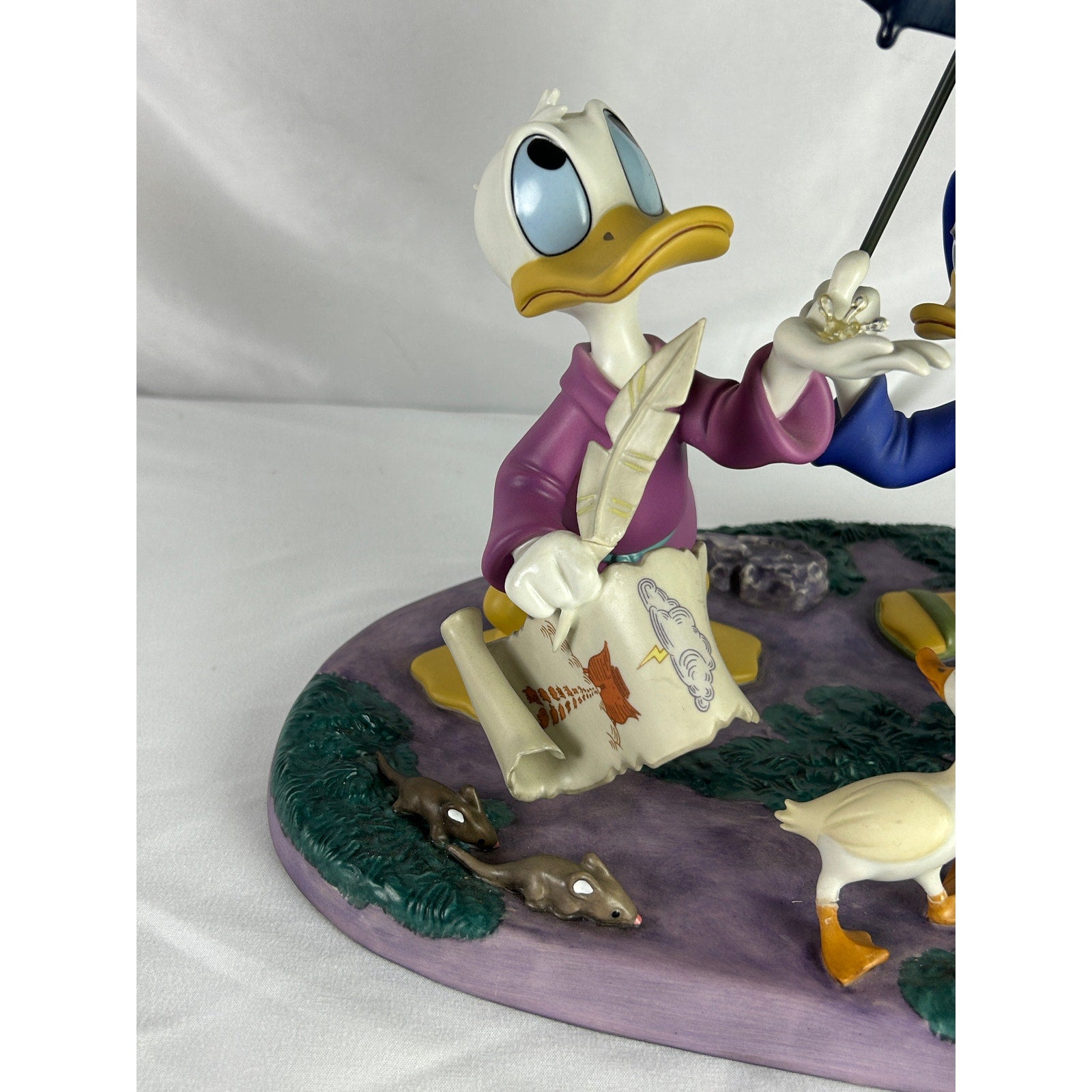 WDCC Disney Fantasia 2000 Donald Daisy Rain Scene Figurine Repair