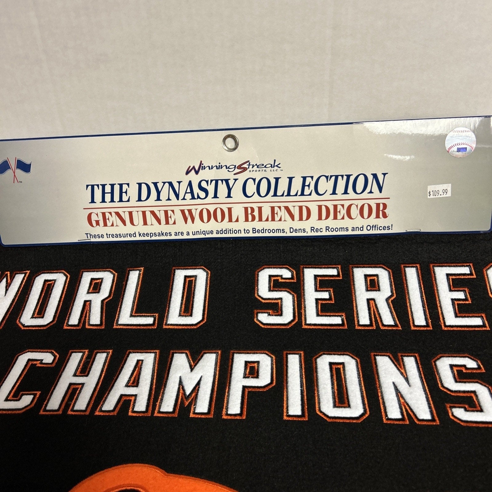 Baltimore Orioles Wool Blend MLB Champions Banner, 24" x 36"
