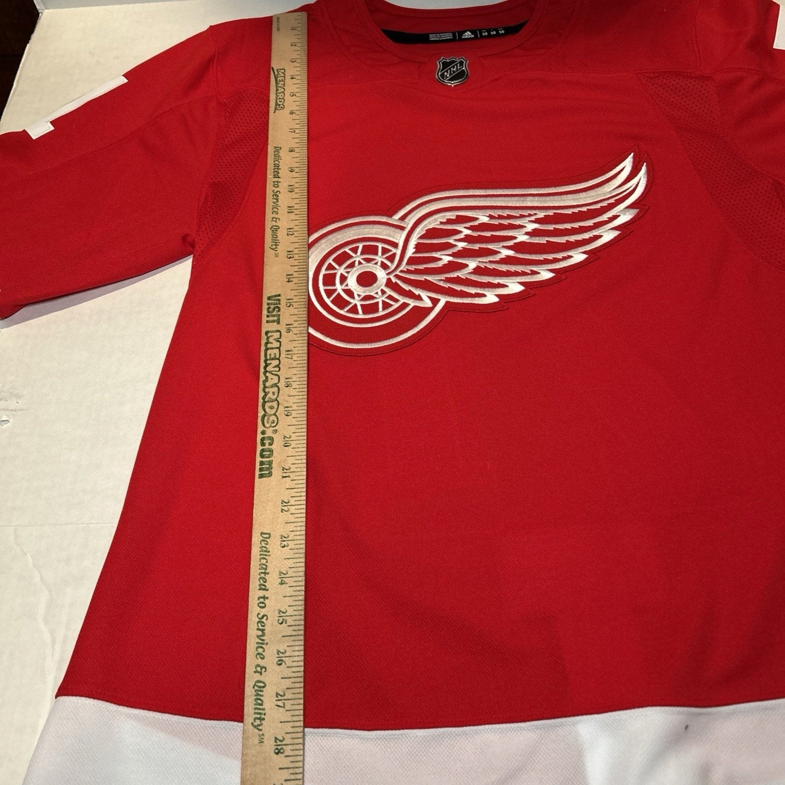 Dylan Larkin #71 Detroit Red Wings Adidas Climalite NHL Jersey Size 50