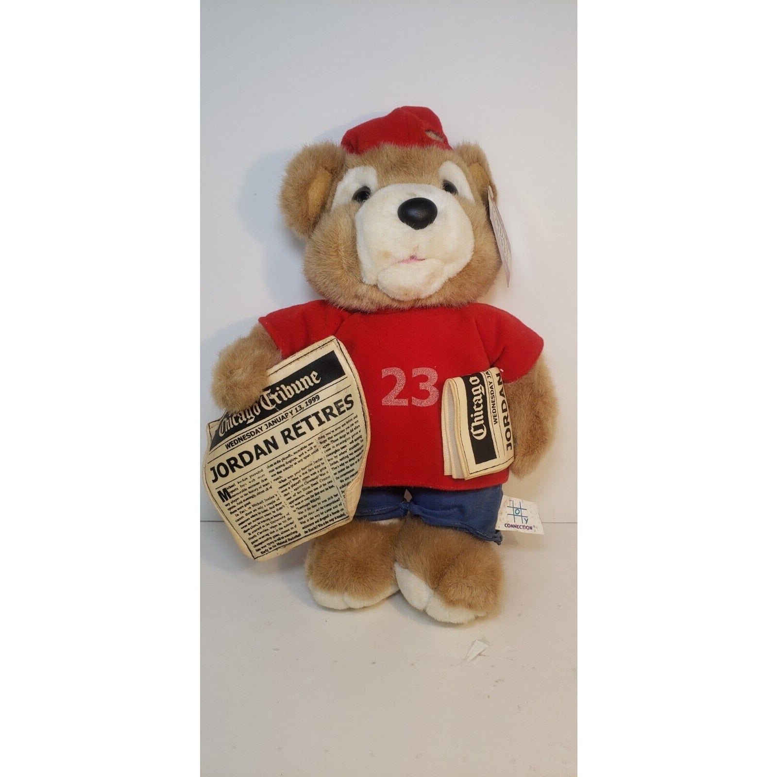1999 Headline Bears Jordan Retires Plush Bear Chicago Tribune Toy Connection