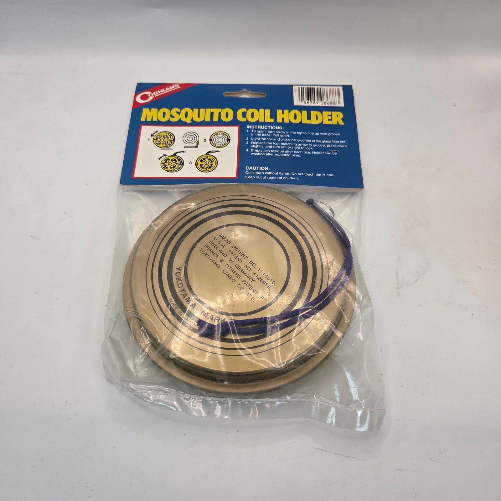 Vintage 1985 Coghlan’s Metal Coil Holder NOS Japan Made Camping Accessory