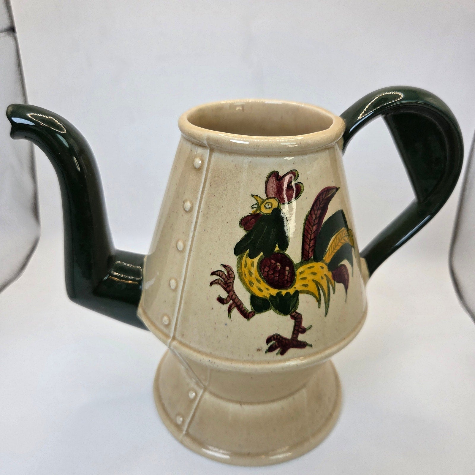 Vintage Metlox Poppytrail Rooster Pitcher Watering Can Style – Read