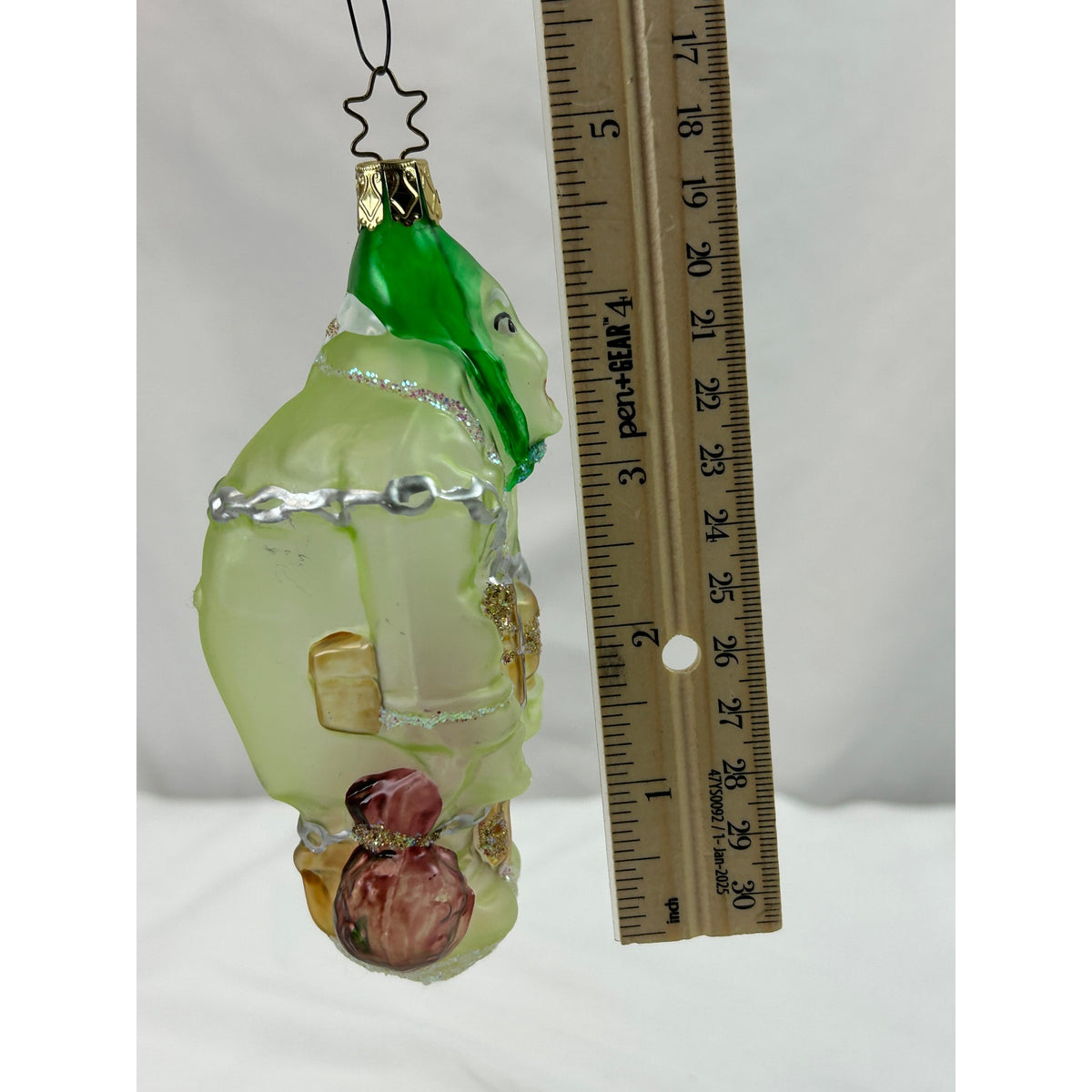 Inge-Glas Jacob Marley Ghost A Christmas Carol Glass Ornament Germany 4.5"