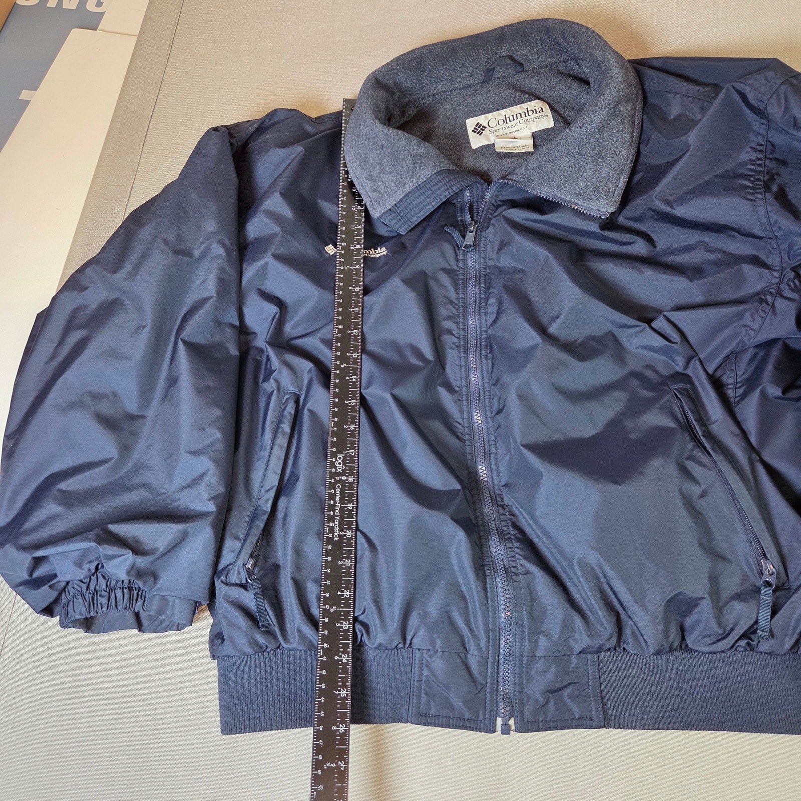 Columbia C.I. Title Bomber Jacket Mens XL Vintage 90s Made Taiwan RN69724