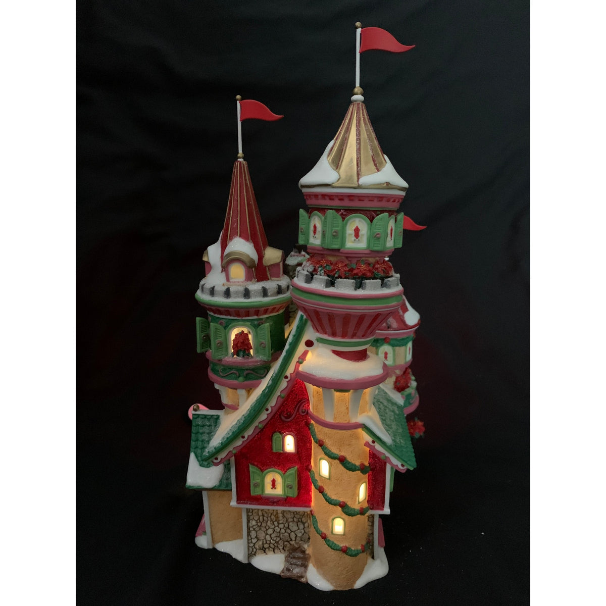Department 56 Poinsettia Palace North Pole 56796 Limited Edition Lighted