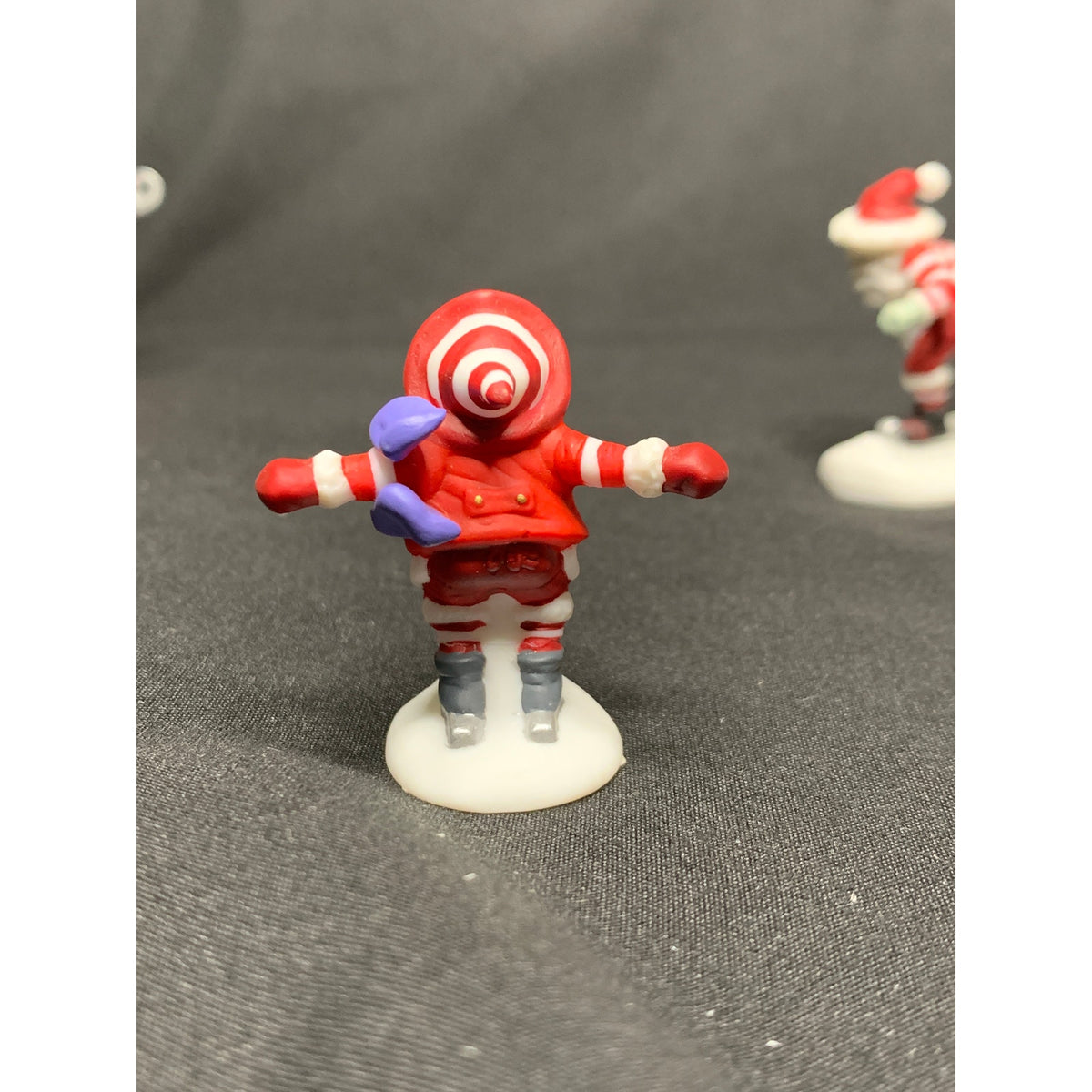 Dept 56 Peppermint Skating Party 56363 North Pole Village Set of 6 Retired