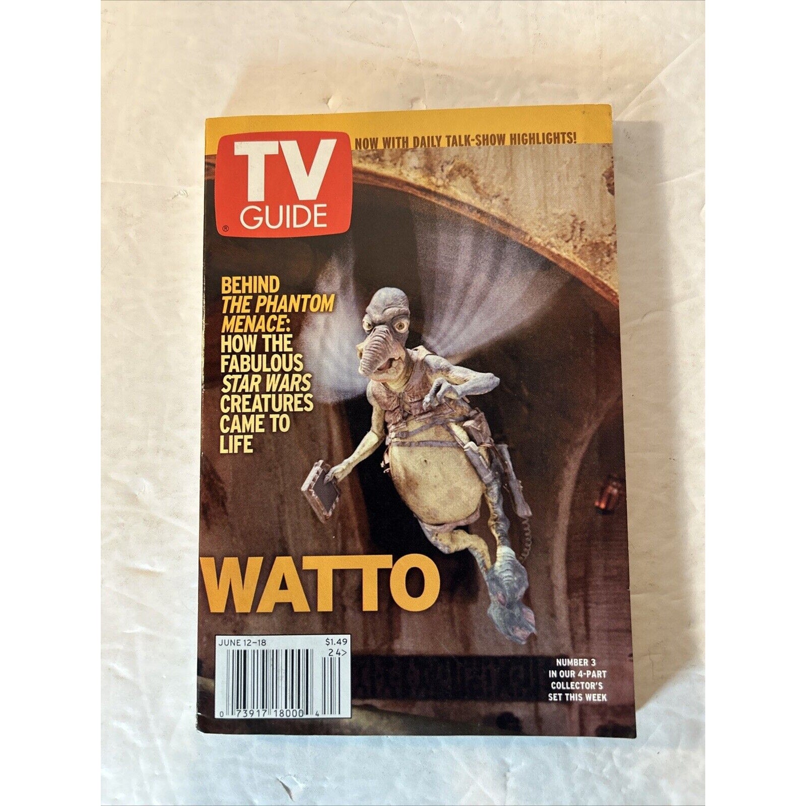 TV GUIDE Star Wars: The Phantom Menace and Clone Wars, lot of 5