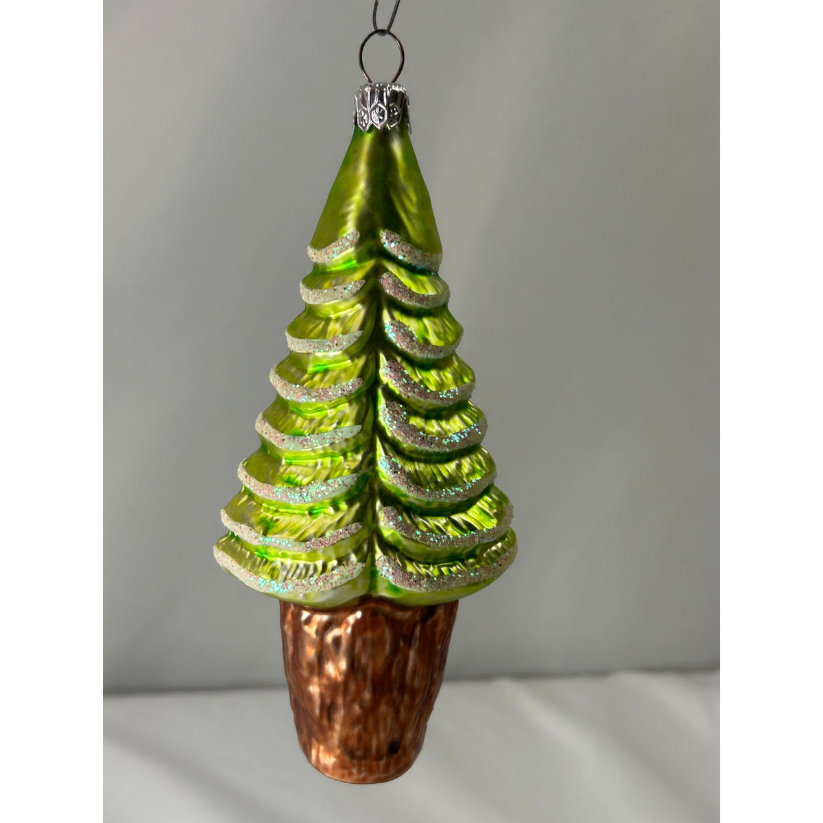 Christopher Radko Pine Tree Santa 1995 Glass Ornament 95-912-0 Retired 5.5"