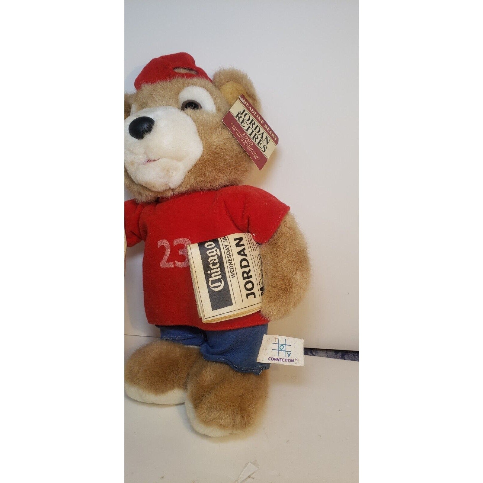 1999 Headline Bears Jordan Retires Plush Bear Chicago Tribune Toy Connection