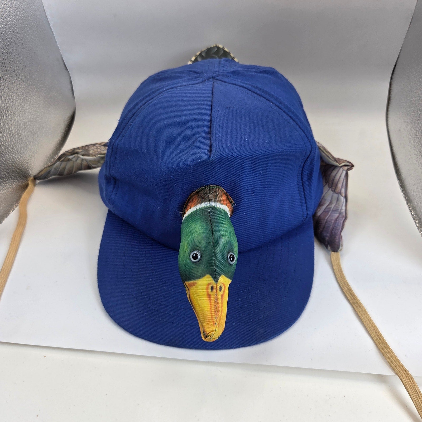Novelty Mallard Duck Head Wings Tail Snapback Hat Adult OSFM Hunting Costume