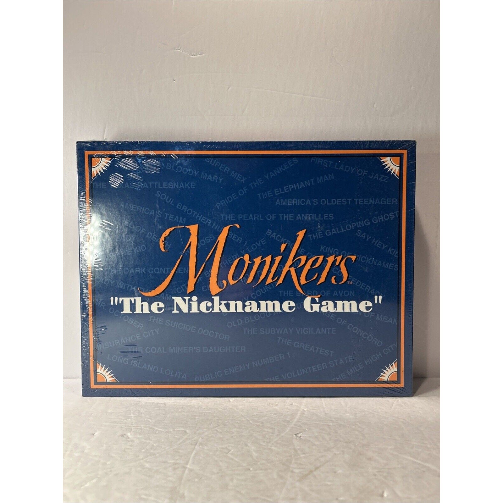 Monikers The Nickname Game Sealed 1994 USA Friends Family Boardgame Fun