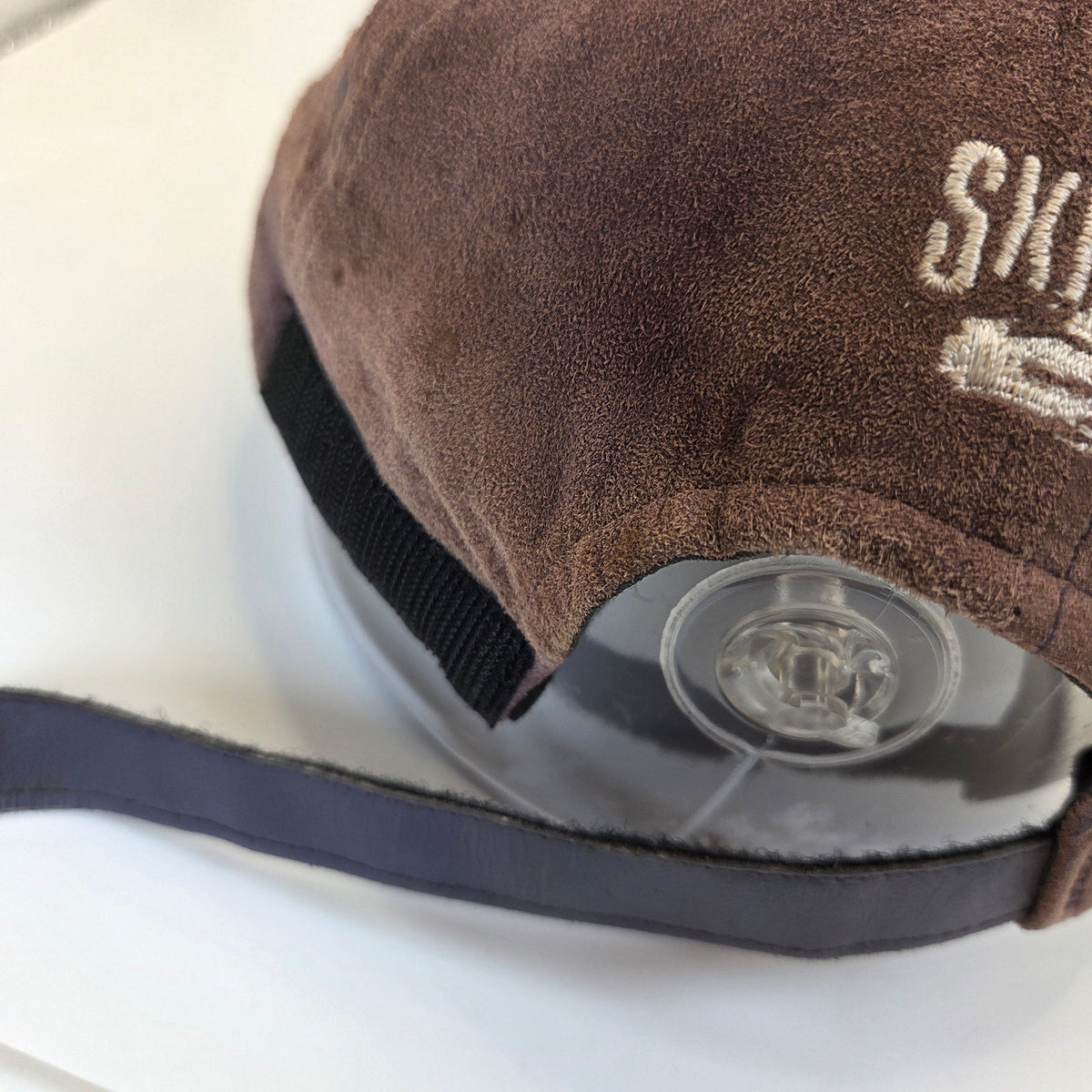 Ski-Doo Rotax Bombardier Leather Strapback Hat Cap Canada Made Vintage