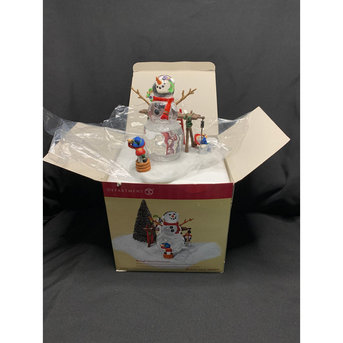 Dept 56 Kringle Street Snowman 56833 North Pole 2002 Limited Edition Box