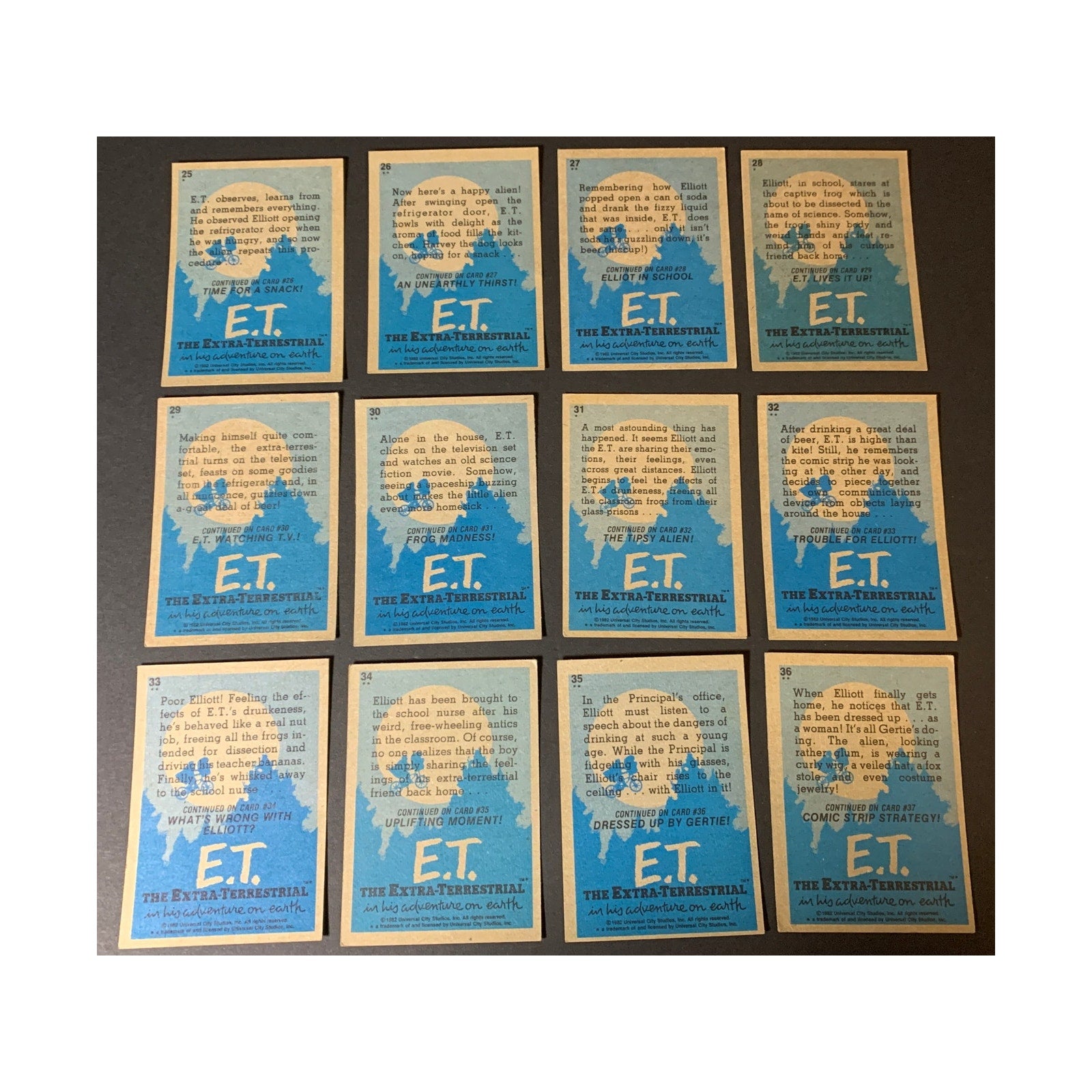 1982 Topps ET The Extra Terrestrial Trading Card Set No Stickers