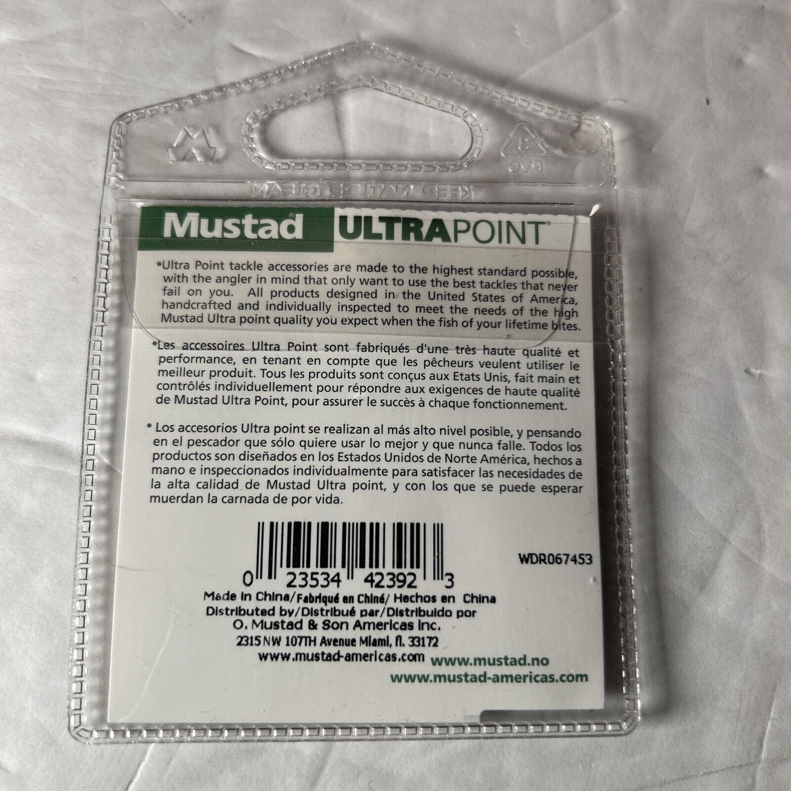 5 Mustad No Twist Drop Shot Hooks W/10548NP Size 1