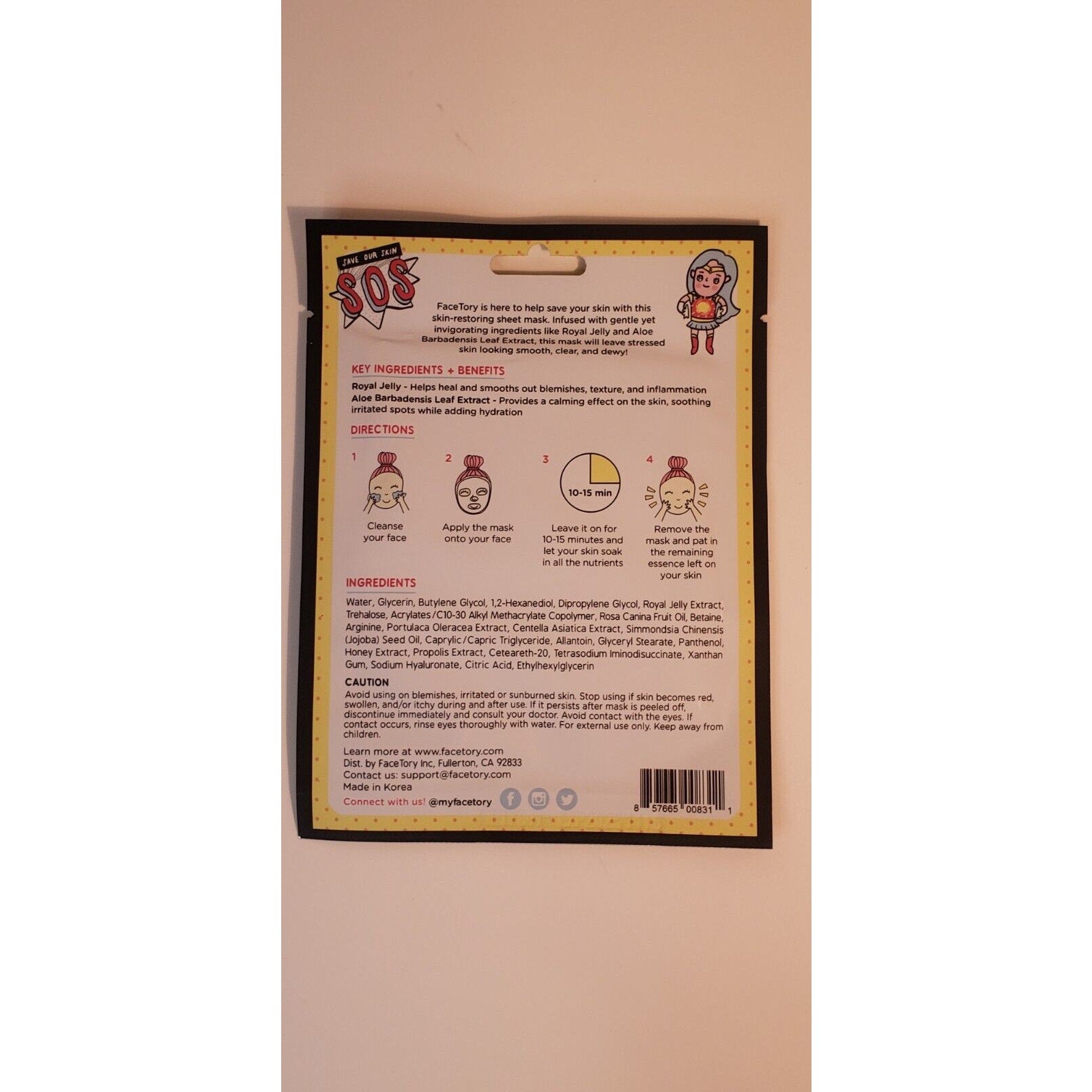 FaceTory Best of Seven Facial Masks Collection For All Skin Types - Pack of 7