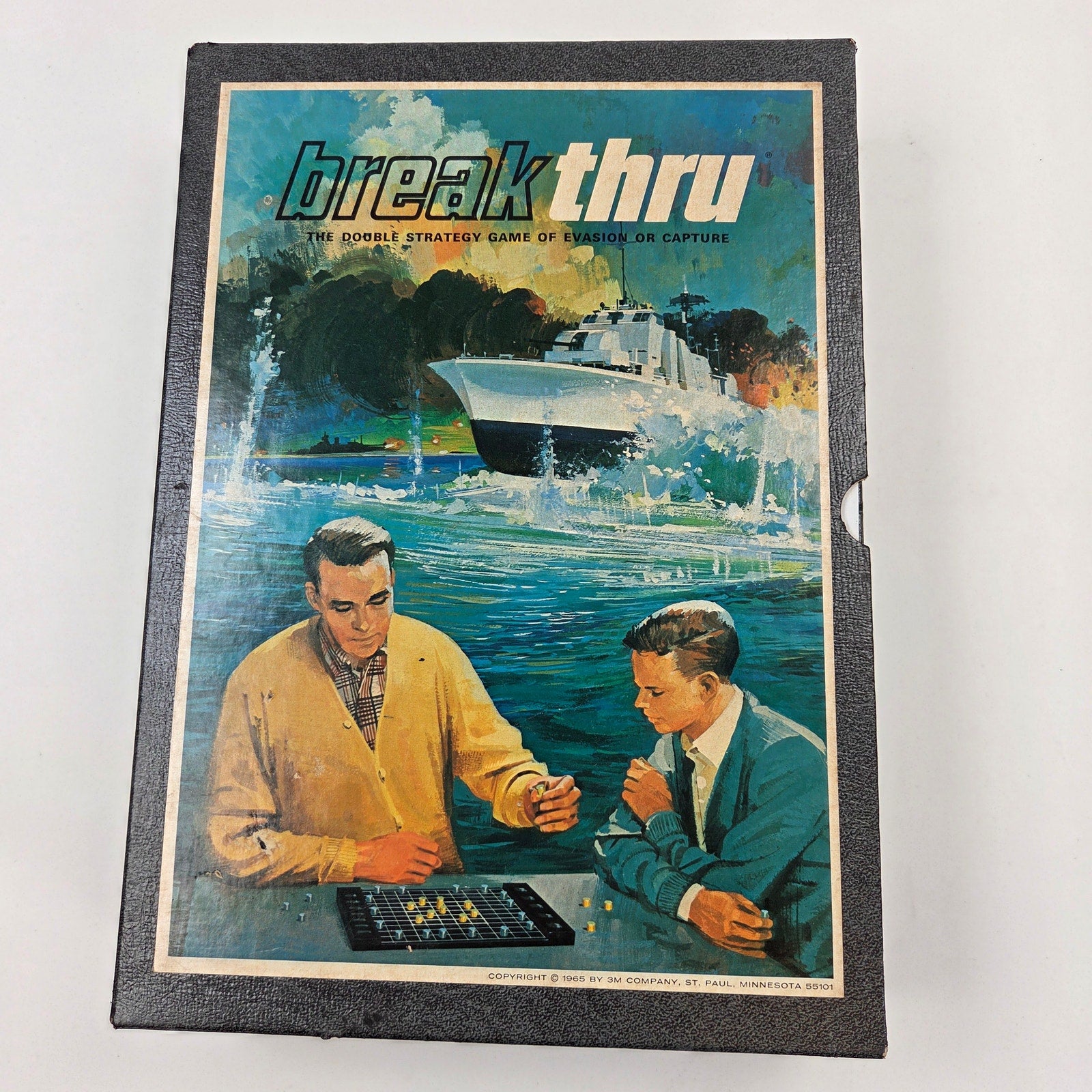 Vintage 1965 3M Bookshelf Game Breakthru Complete Strategy Board Game VG