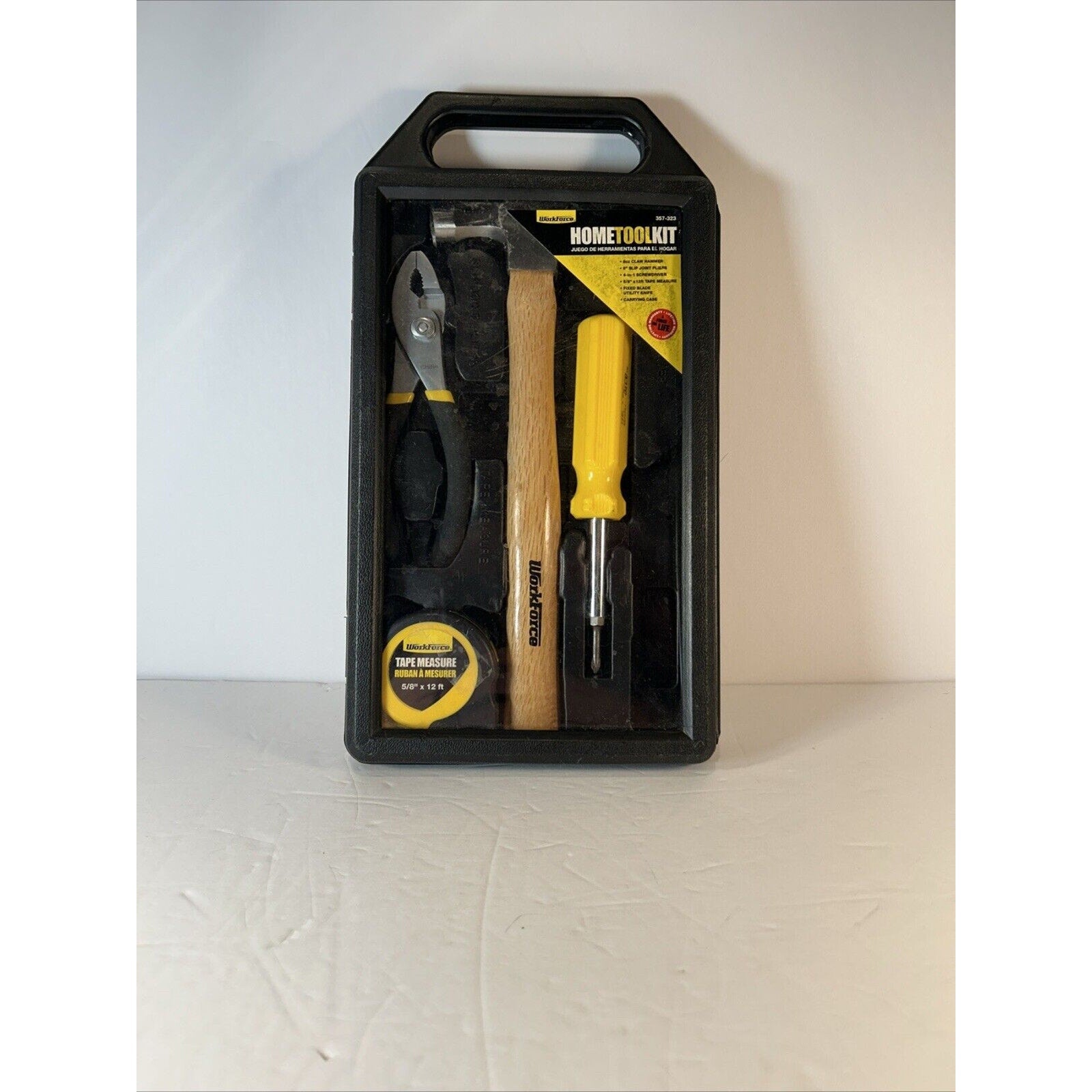 Work Force Home Tool Kit FourTools in plastic case
