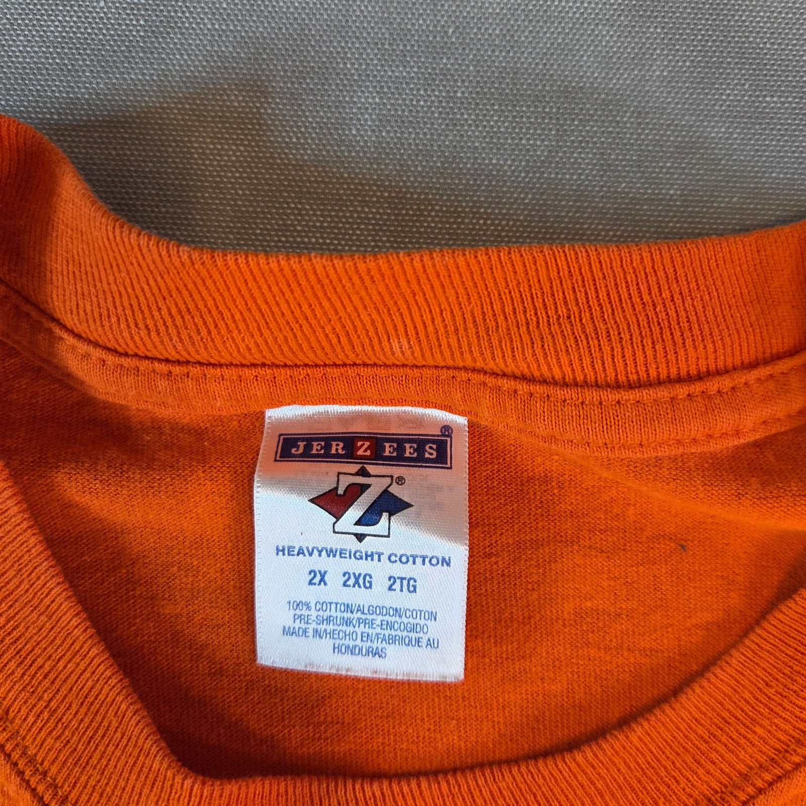 2007 Sturgis Motorcycle Rally Jerzees T-Shirt 2XL Vintage Orange Biker
