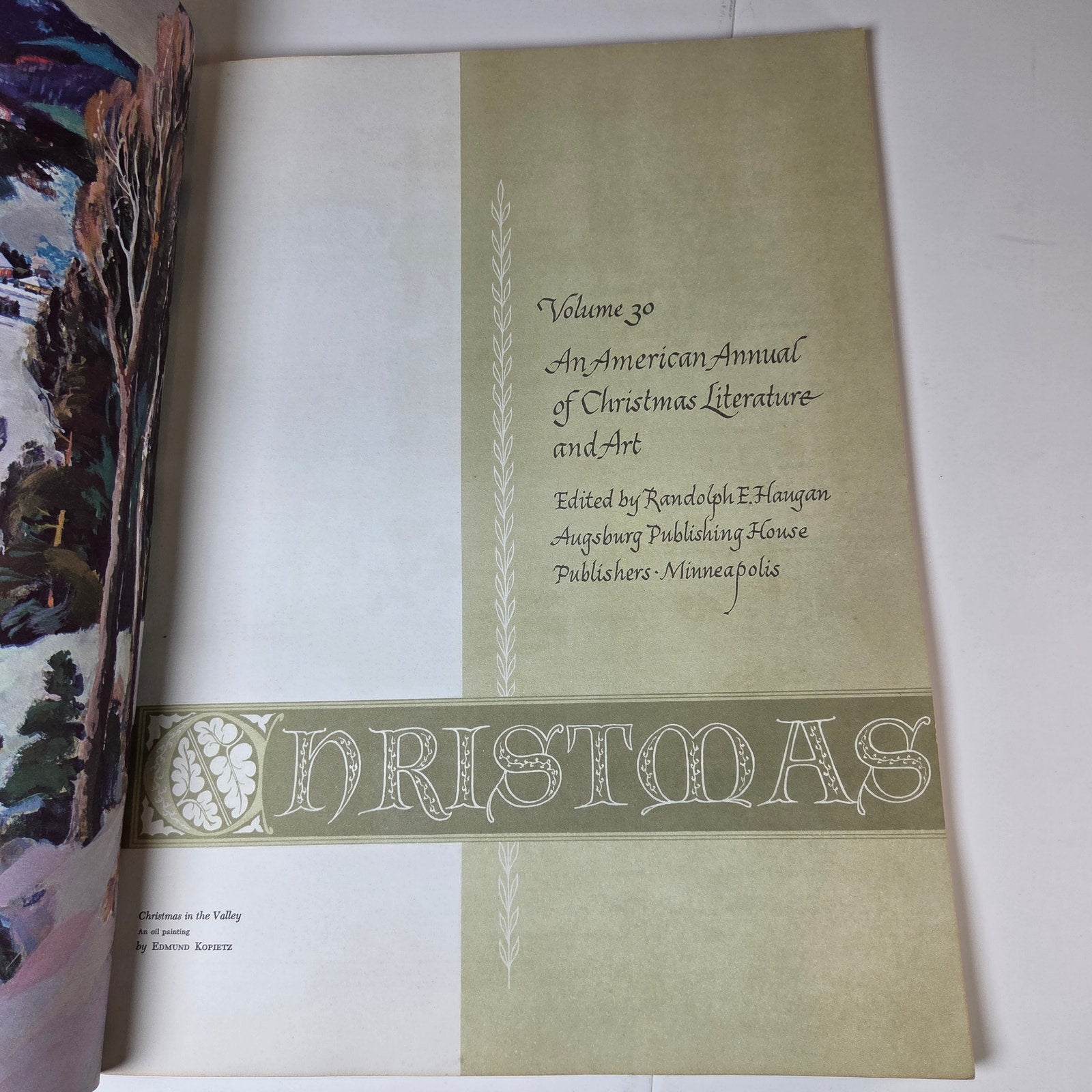 Christmas Annual 1960 Augsburg Publishing Art Literature Nativity Holiday Book