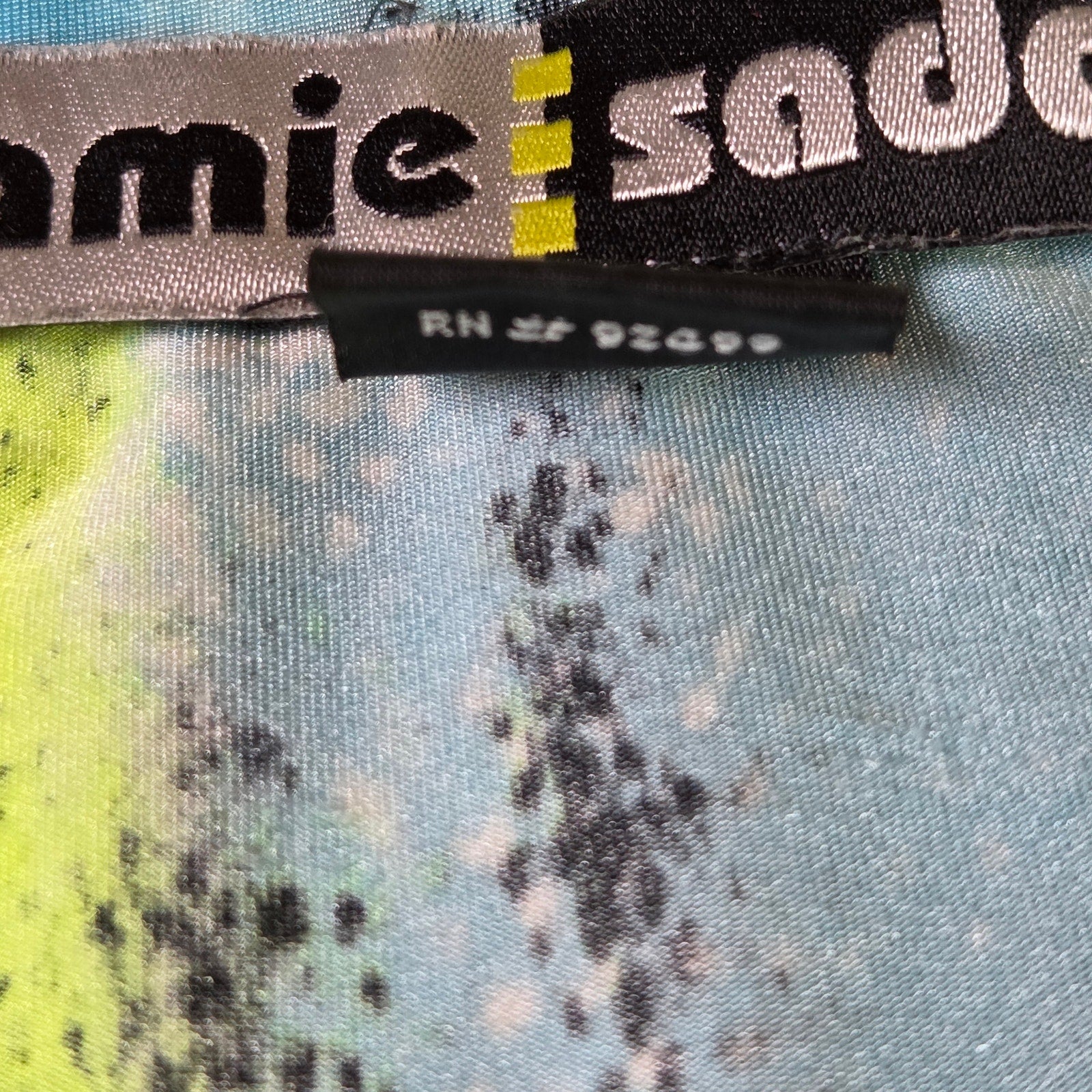 Jamie Sadock Women Small Abstract Zip Golf Polo Shirt Stretch Bright Print
