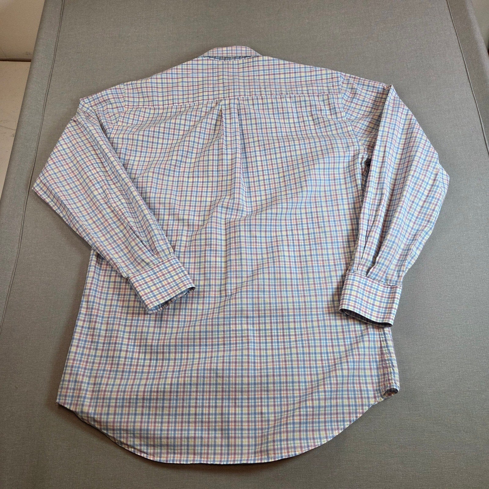 Peter Millar Plaid Button Down Shirt Men’s Size M 100% Cotton Long Sleeve