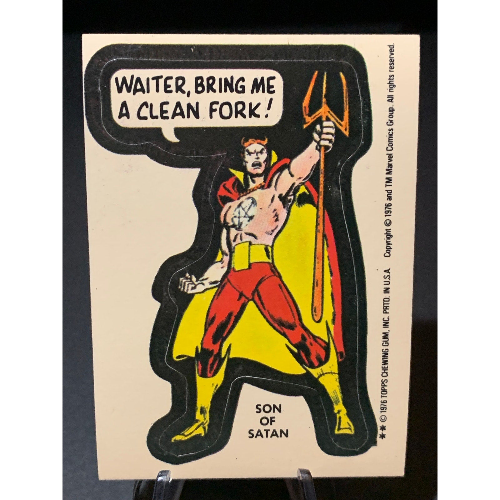 1974-1976 Topps Marvel Comics Sticker Lot Thing Thor Sub Mariner Werewolf