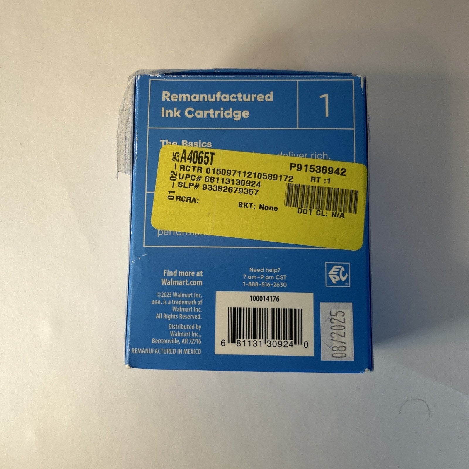 Onn 63 Black Cartridge Expires on 08/2025