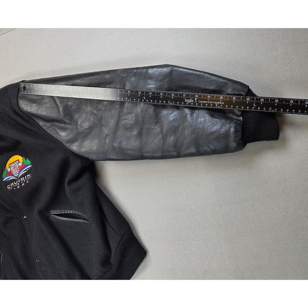Vintage 1996 Butwin Cruisin' To The Lakes Varsity Leather Wool Jacket XL