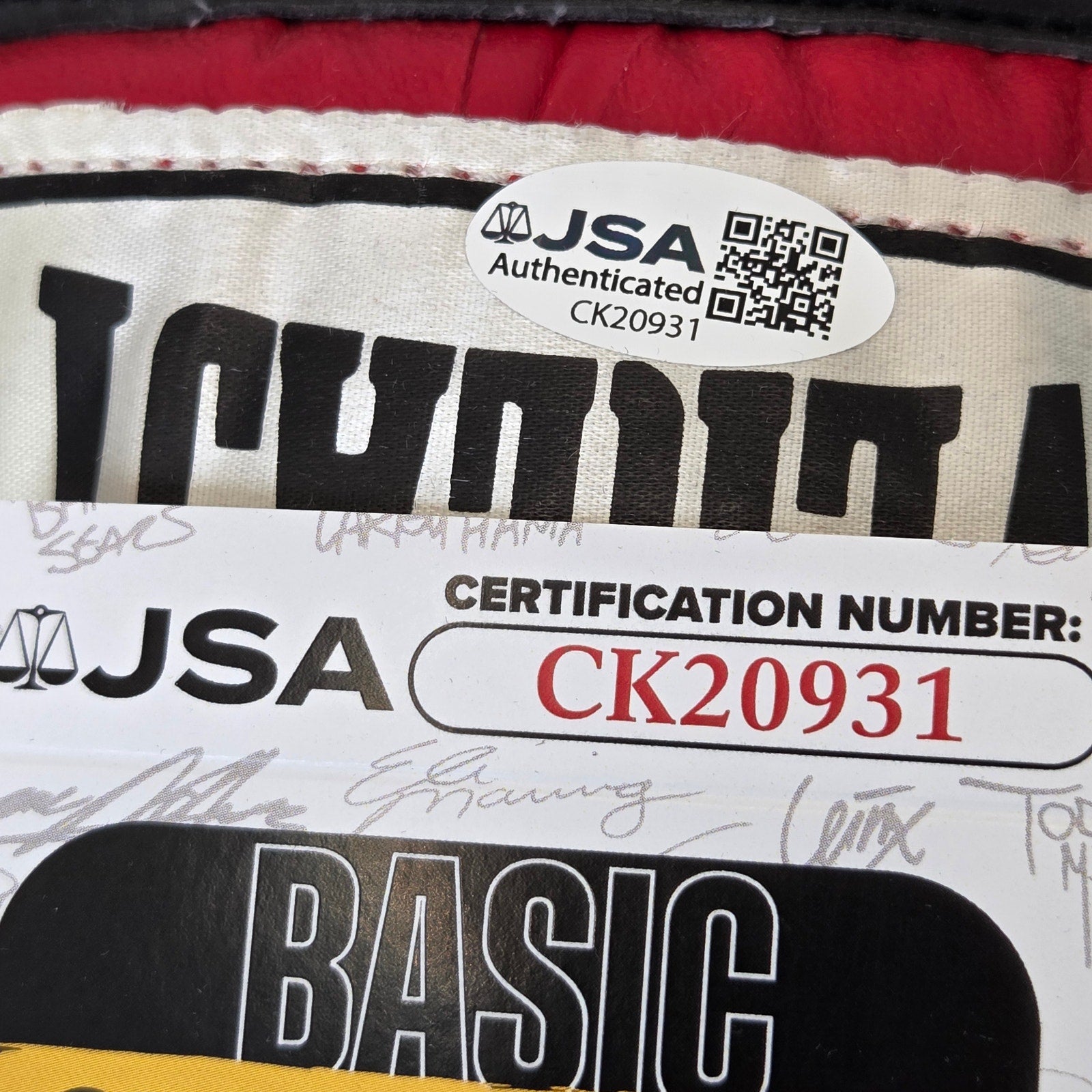 Lennox Lewis Signed Everlast Boxing Glove 2001 JSA COA CK20931 Auto