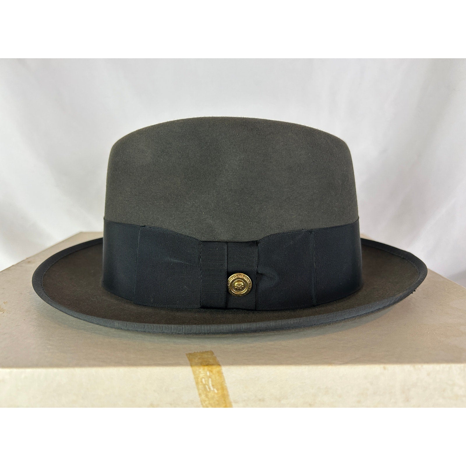 Vintage Beau Brummell Silver Beaver XXX Felt Hat Gray 7 1/8