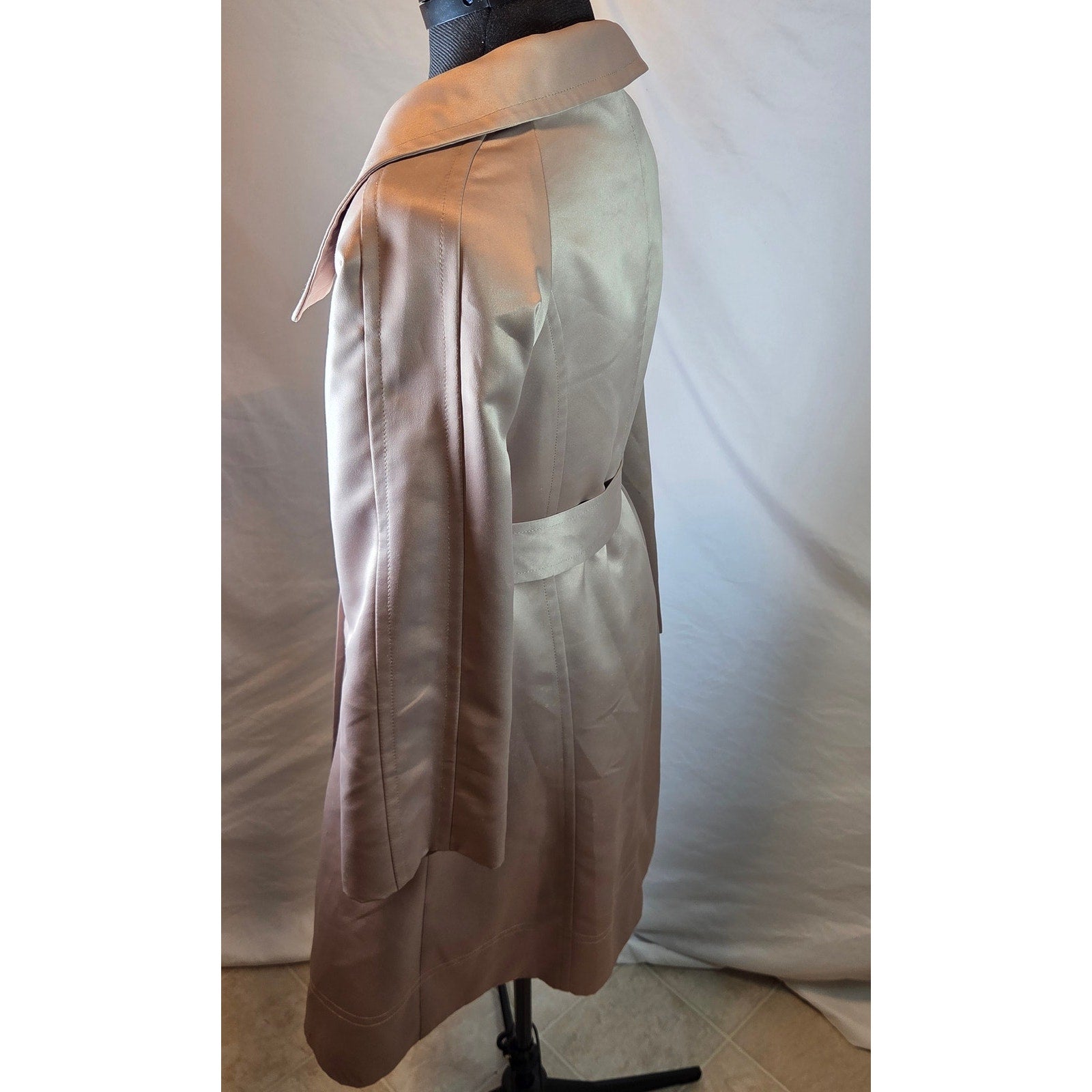 Vintage Marc Jacobs 100% Silk Belted Coat Women's M Hong Kong Designer