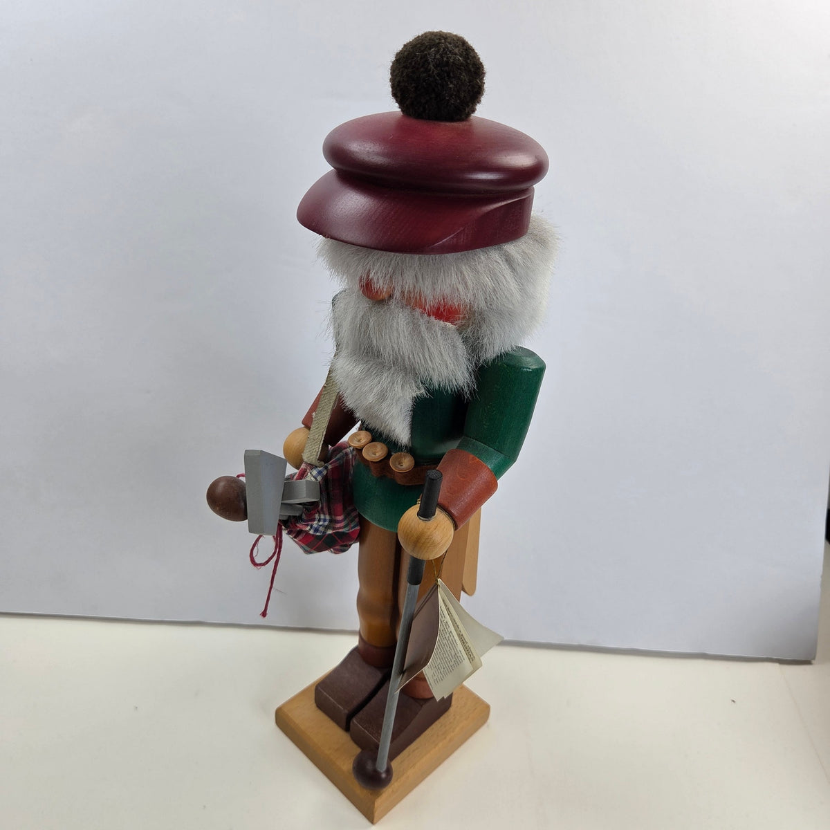 Vintage Christian Ulbricht Golfer Nutcracker 15" West Germany Golf Bag Tag